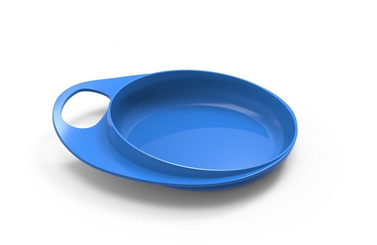 Набор тарелок Nuvita Easy Eating, синий, 2 шт. (NV8451Blue) - фото 1
