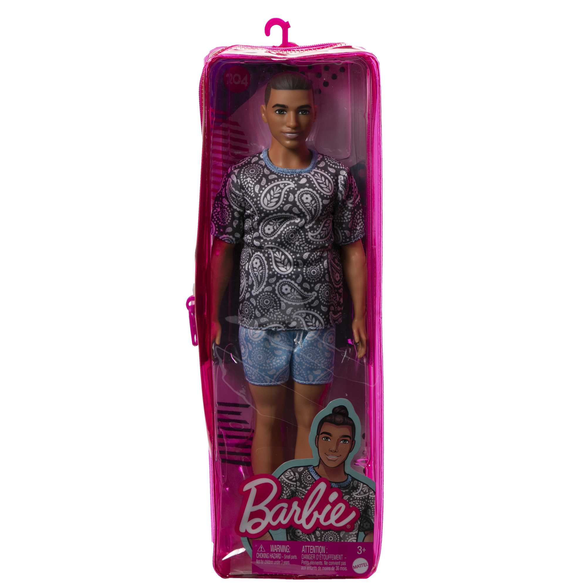 Кукла Кен Barbie Модник в футболке с узором пейсли (HJT09) - фото 6