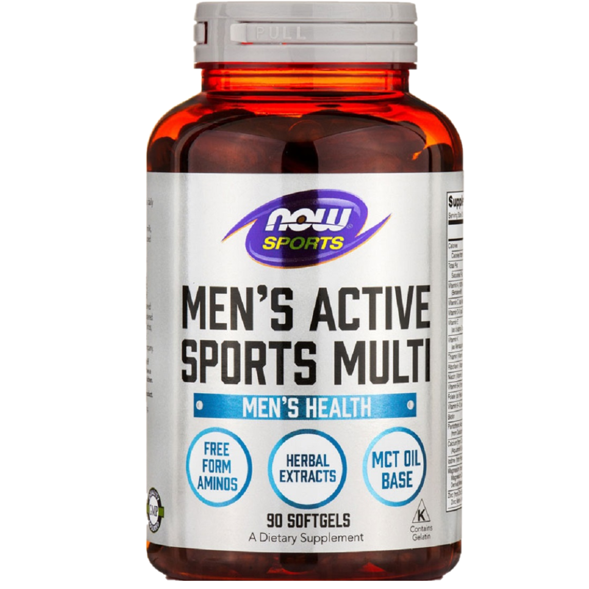 Мужские мультивитамины для активных видов спорта Now Foods Men's Active Sports Multi 90 гелевых капсул - фото 1