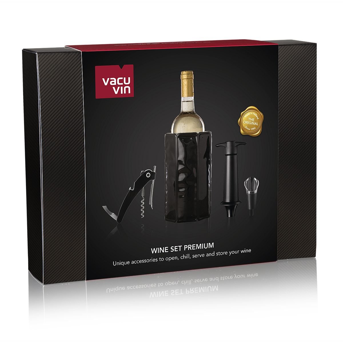 Набір для вина Преміум в подарунковій коробці Vacu Vin (W1031) - фото 6