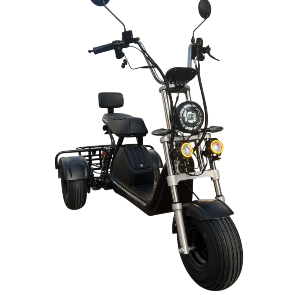 Трехколесный ситикоко EVOBIKE Grizzly X3 Pro с грузкой корзиной