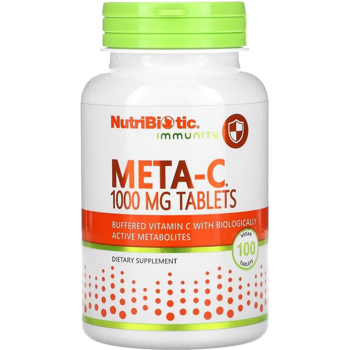 Буферизований вітамін С з метаболітами NutriBiotic Immunity Meta-C 1000 мг 100 таблеток - фото 1