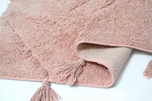 Набор ковриков Irya Esty gul kurusu, 90х60 см и 60х40 см, светло-розовый (svt-2000022273725) - фото 5