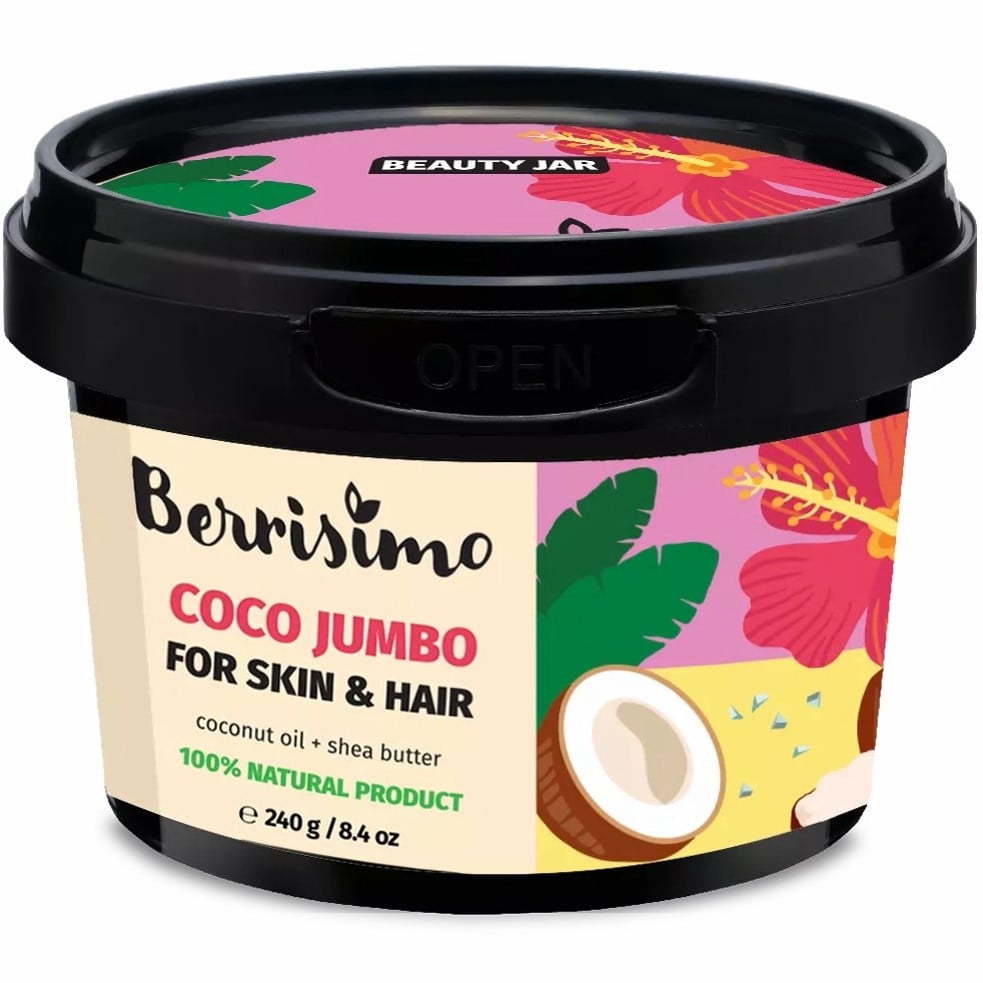 Масло Beauty Jar Berrisimo Coco Jumbo для тіла та волосся 240 г - фото 1