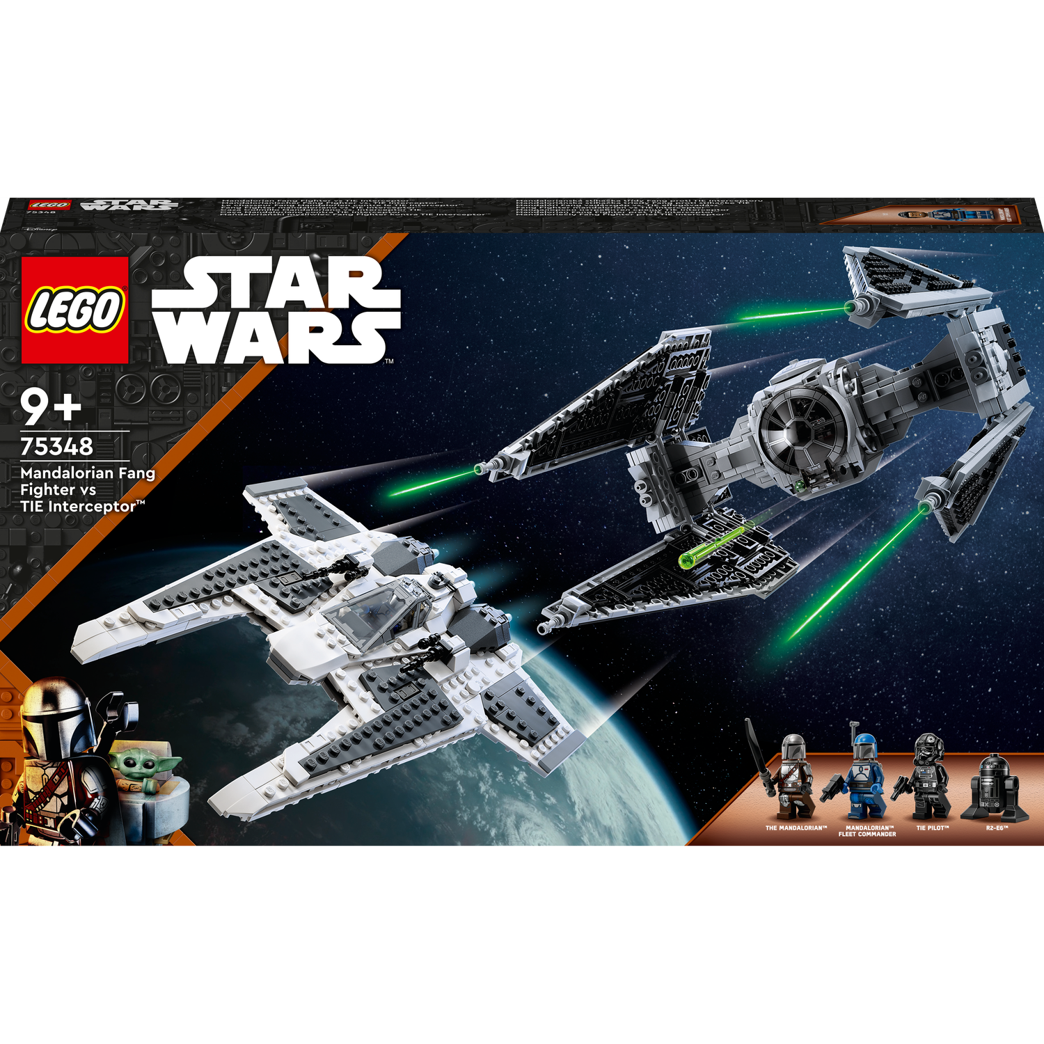 Конструктор LEGO Star Wars Мандалорский истребитель против перехватчика TIE, 957 деталей (75348) - фото 1