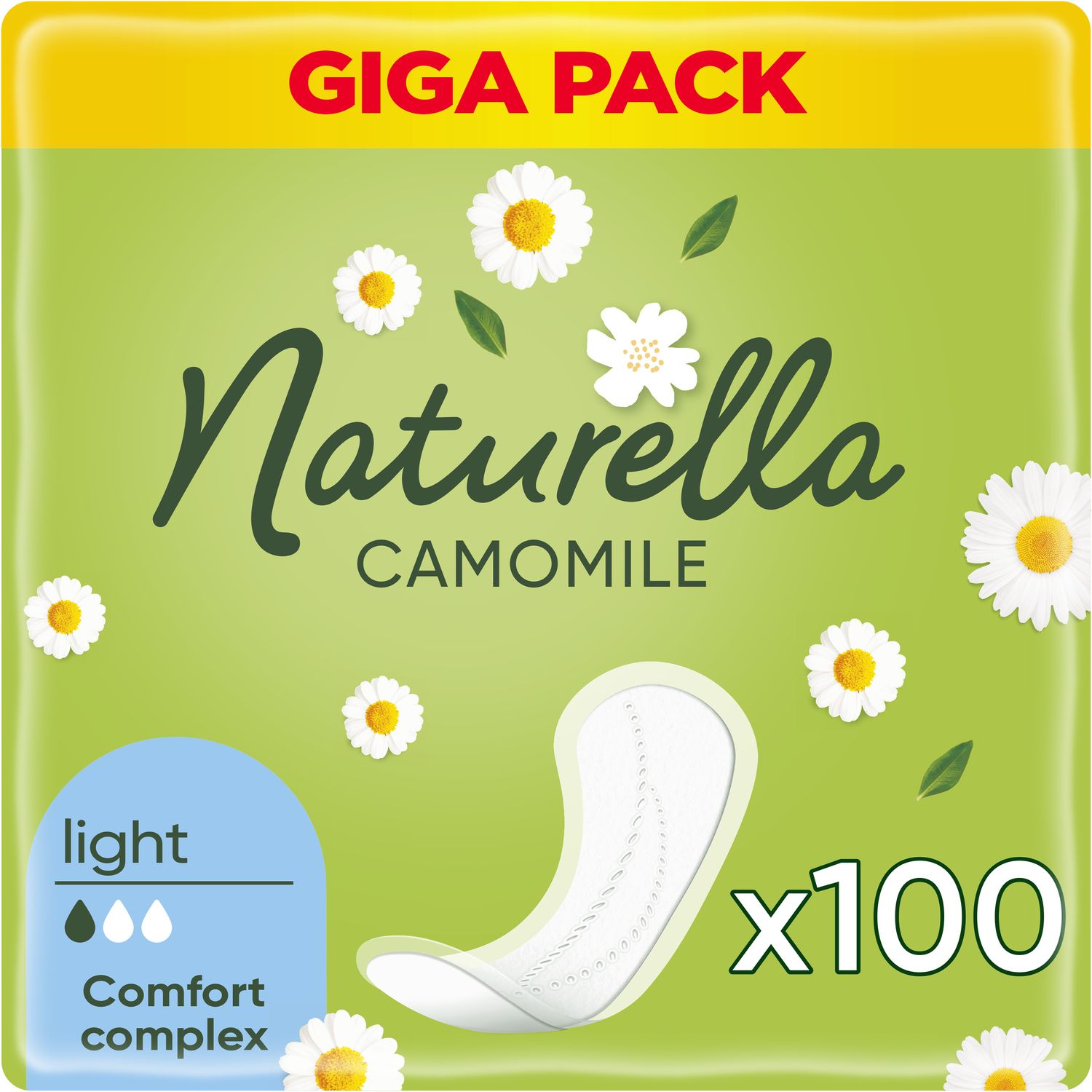 Ежедневные прокладки Naturella Camomile Light 100 шт. - фото 1