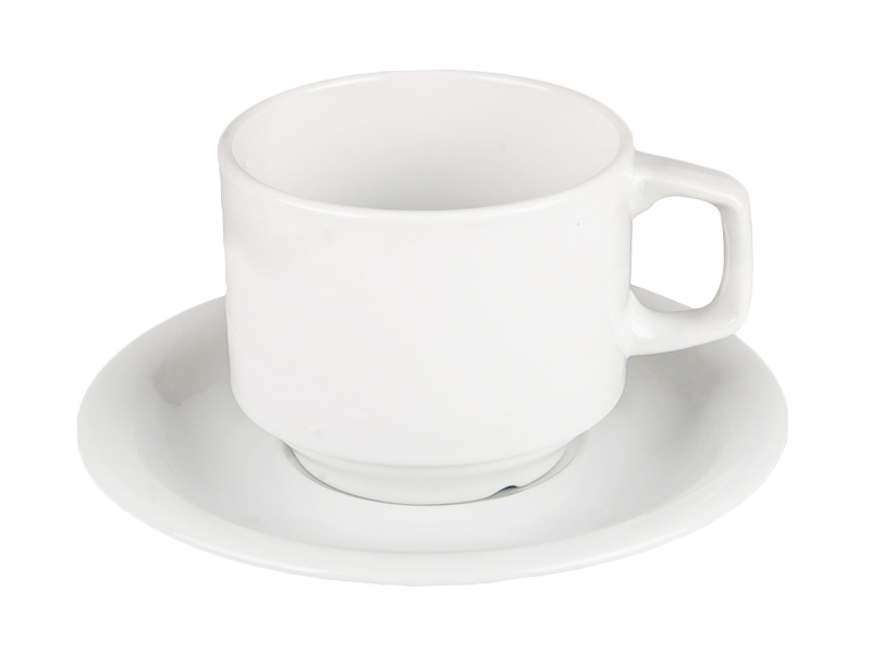 Чашка з блюдцем Lefard Frig, 250 мл, білий (39-055) - фото 1