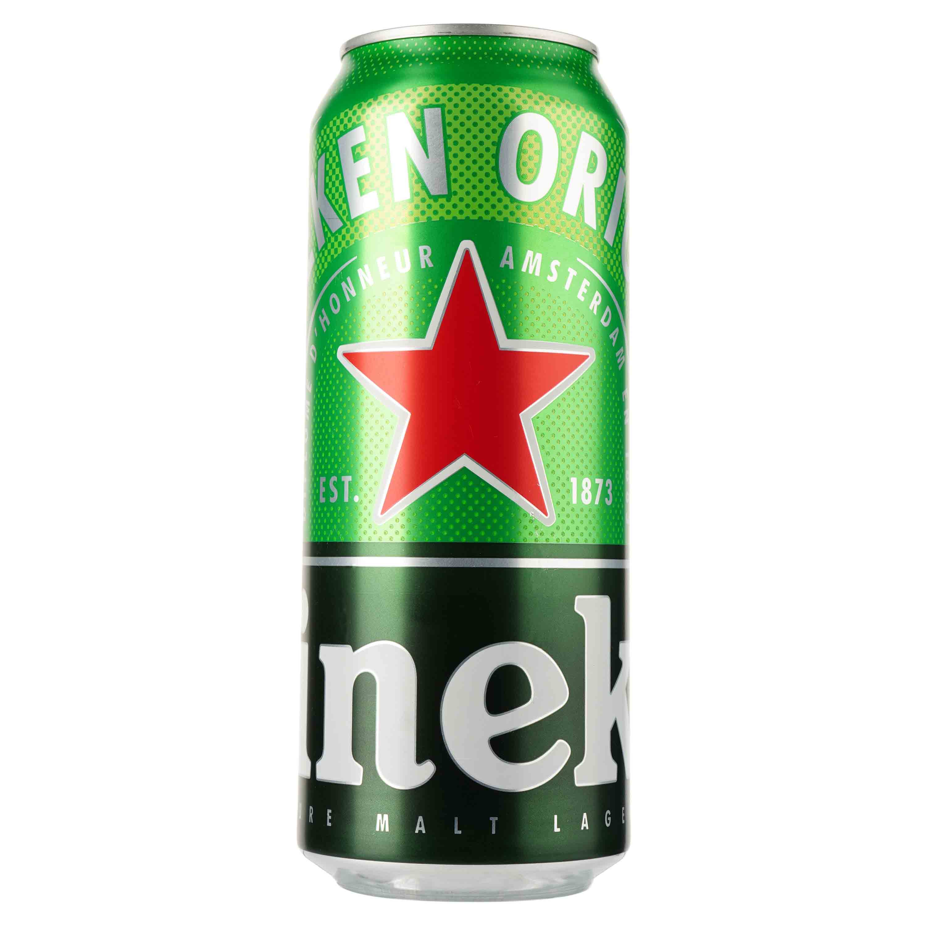 Пиво Heineken, світле, 5%, з/б, 0,5 л (721739) - фото 1