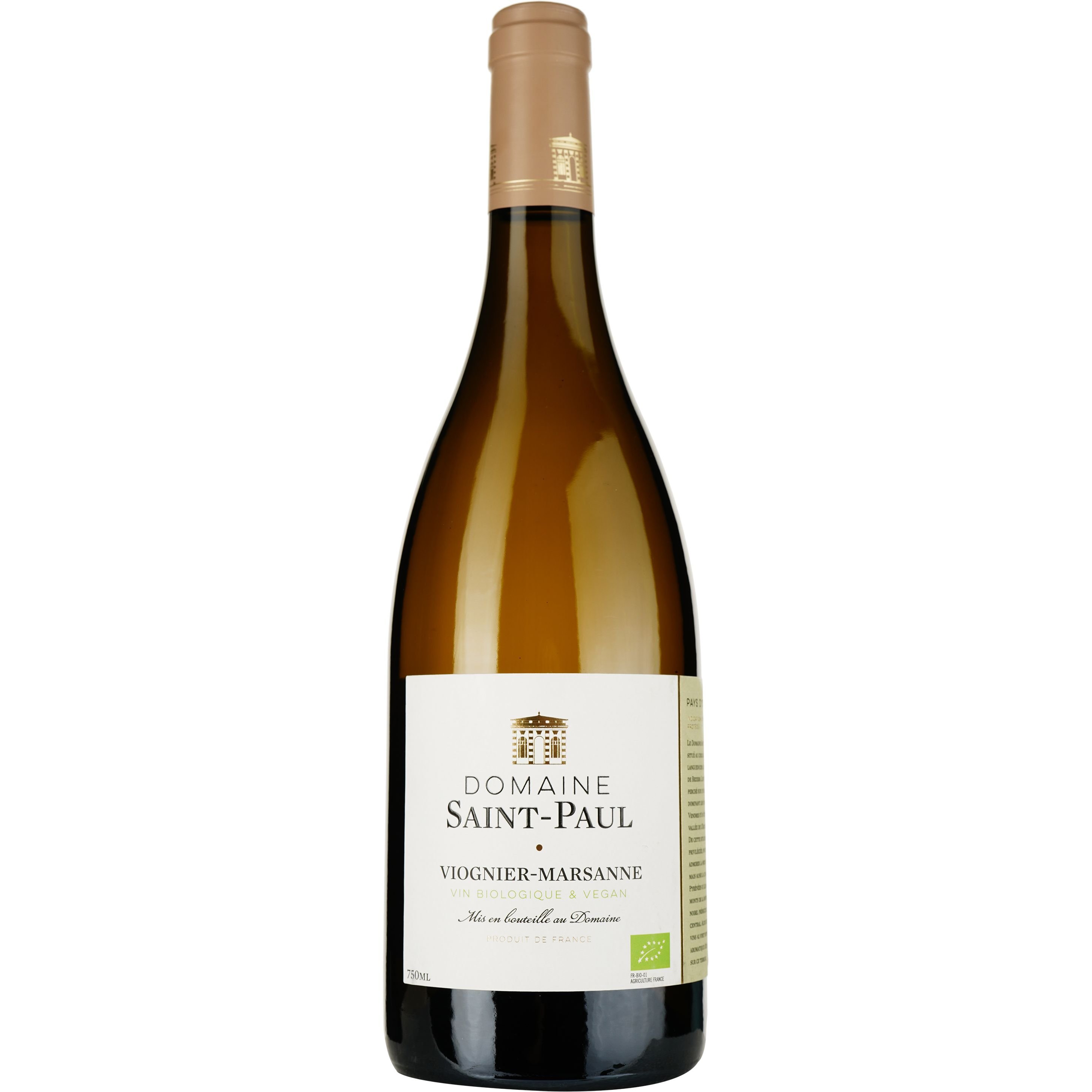 Вино Domaine Saint Paul Viognier Marsanne IGP Pays d'Oc 2022 белое сухое 0.75 л - фото 1
