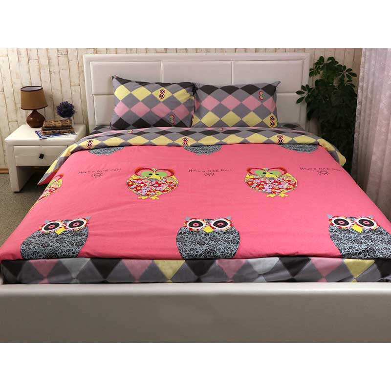 Комплект постельного белья Руно Owl, двуспальный, сатин набивной, разноцветный (655.137К_Owl) - фото 2