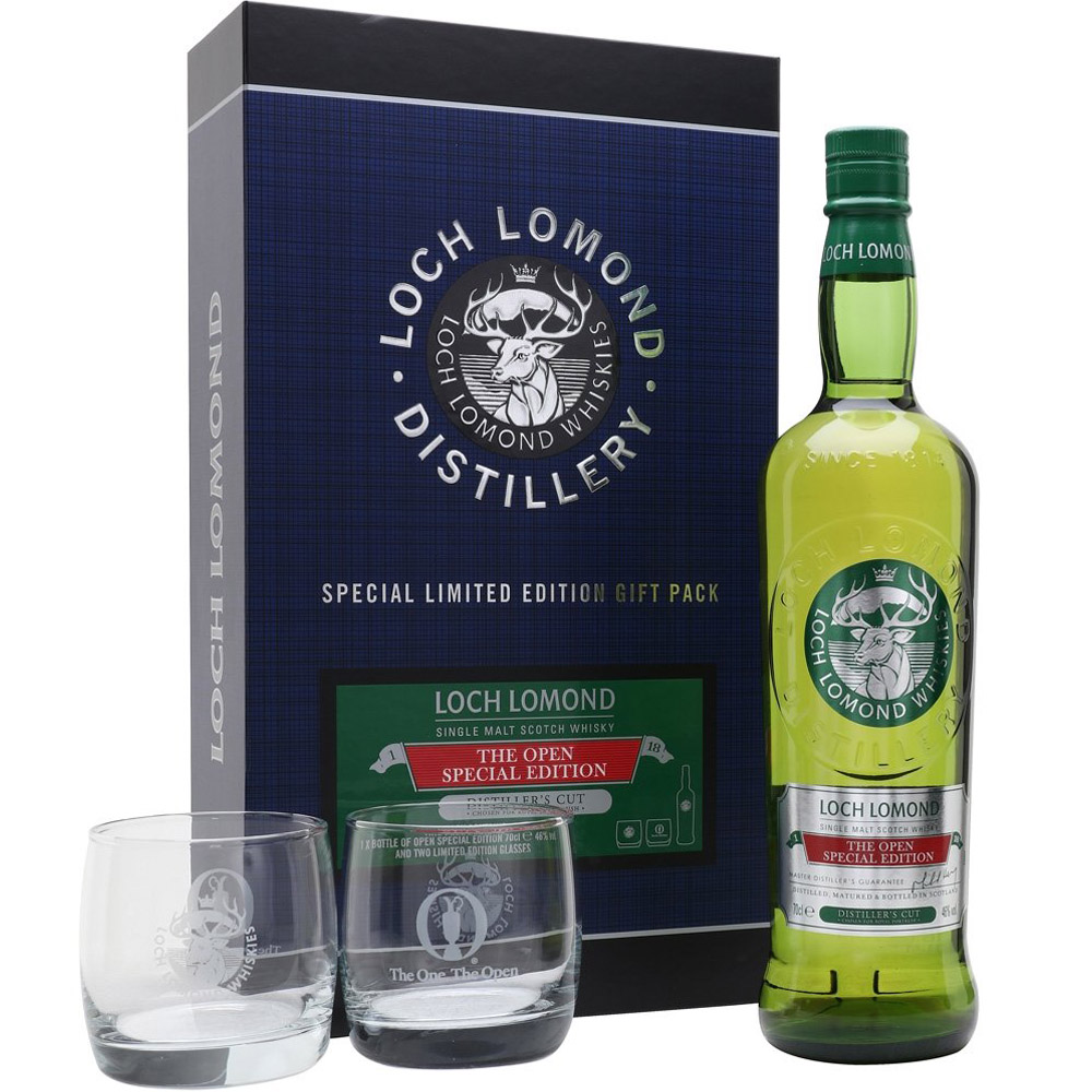 Набір віскі Loch Lomond The Special Edition Single Malt Scotch Whisky, 46%, 0,7 л, в подарунковій упаковці + 2 келихи - фото 1