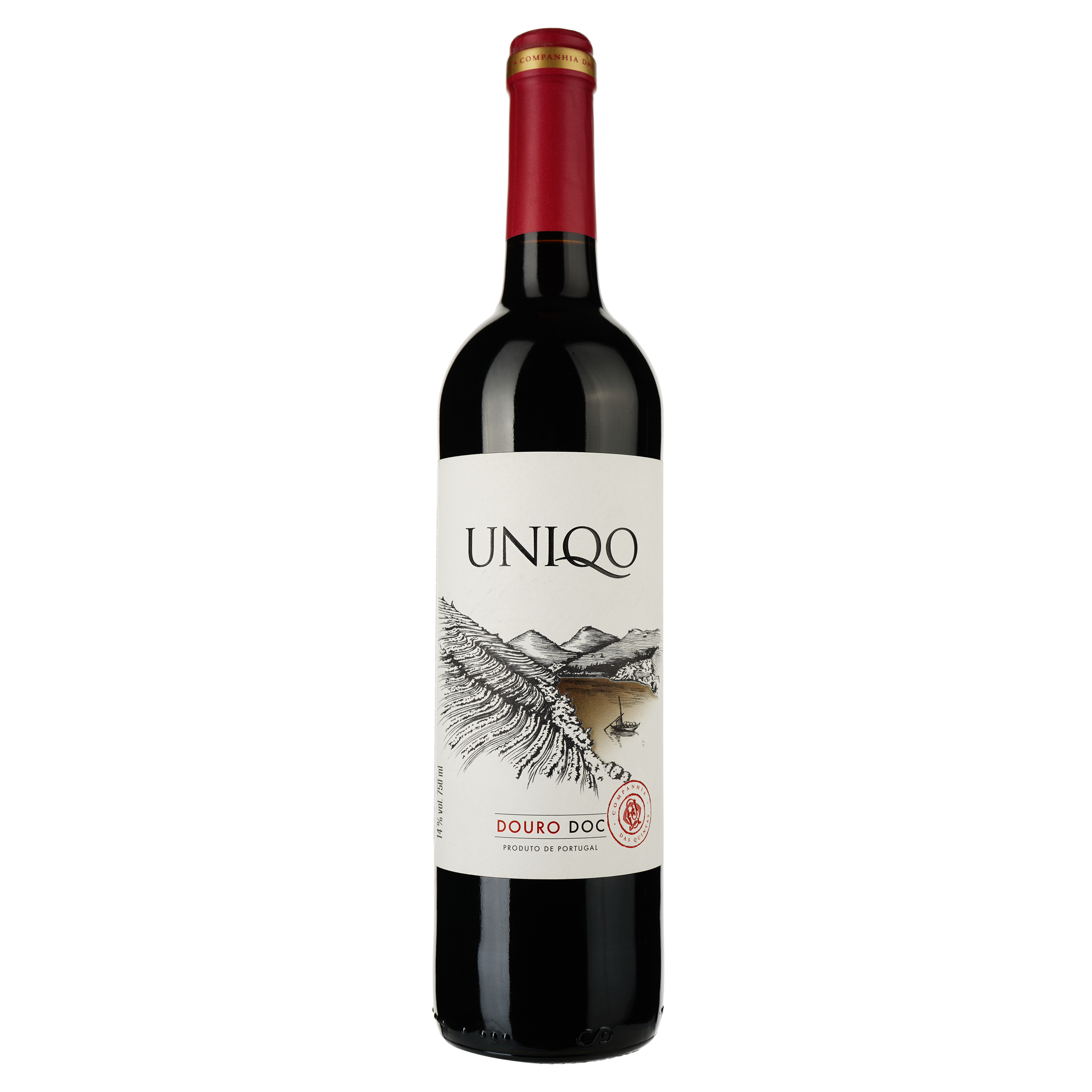 Вино Uniqo Red червоне, сухе, 14%, 0,75 л - фото 1