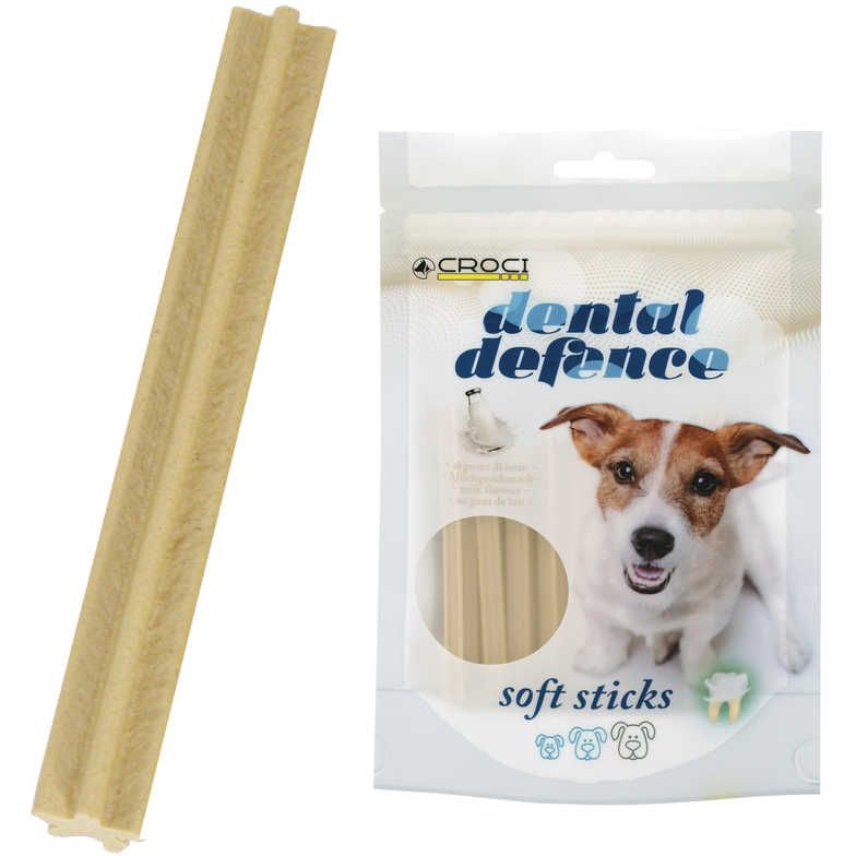 Лакомство для собак Croci Dental Defence Soft Stick Защита зубов с молоком 60 г - фото 1