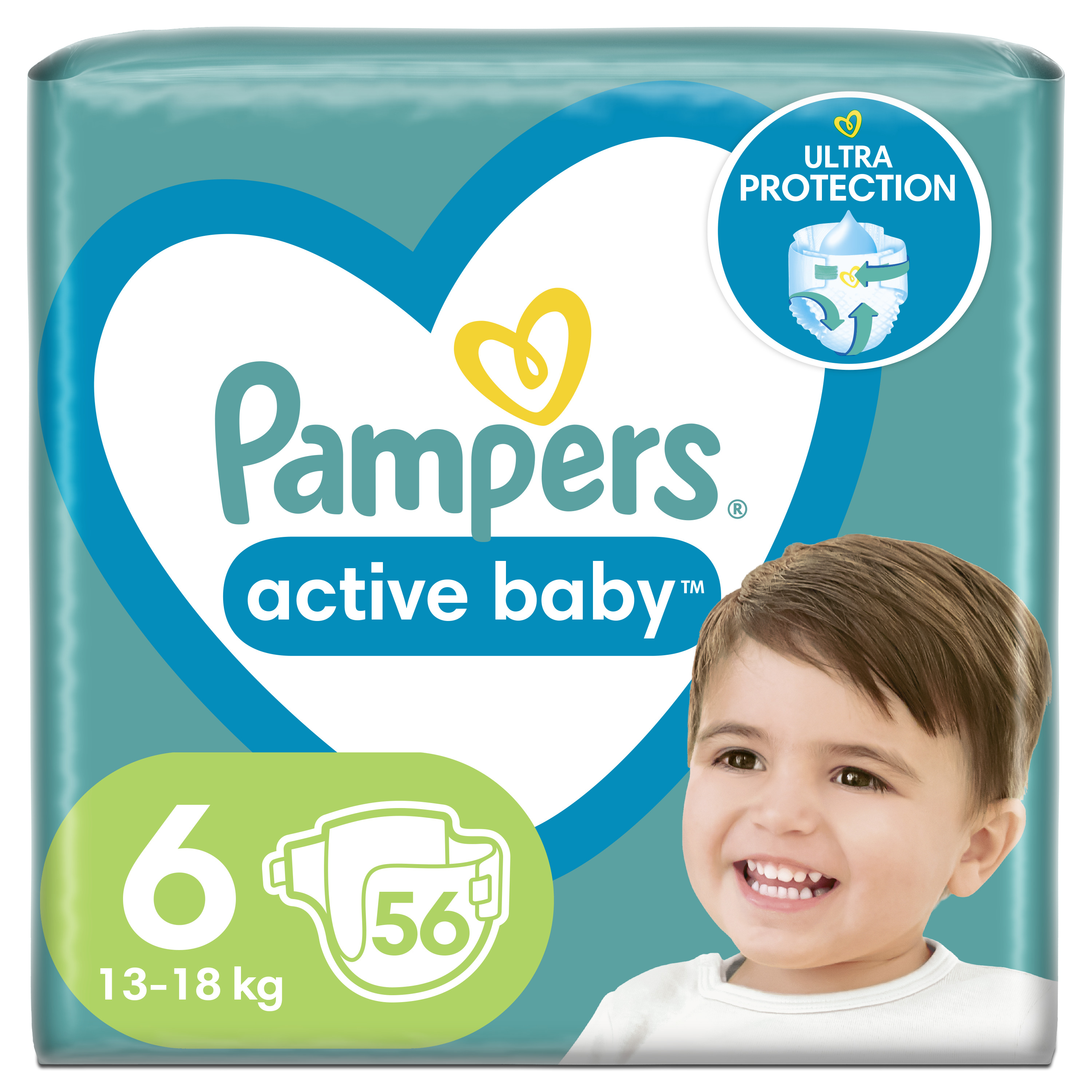 Підгузки Pampers Active Baby 6 (13-18 кг) 56 шт. - фото 1