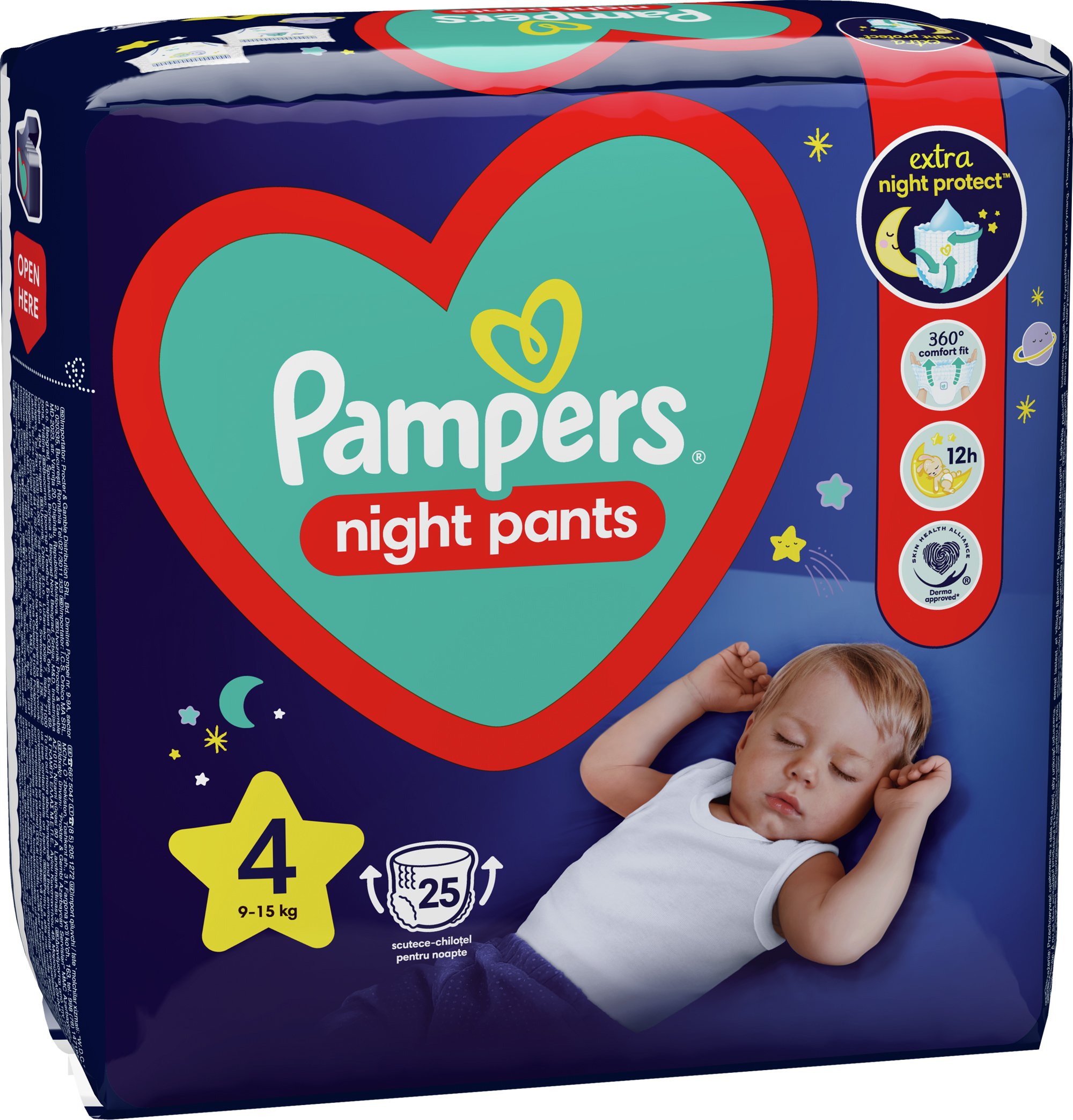 Подгузники-трусики ночные Pampers Night Pants 4 (9-15 кг), 25 шт. - фото 3