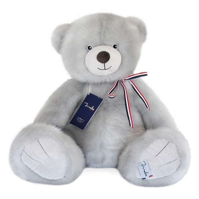 Мягкая игрушка Mailou Французский медведь, 50 см, серый (MA0110) - фото 1