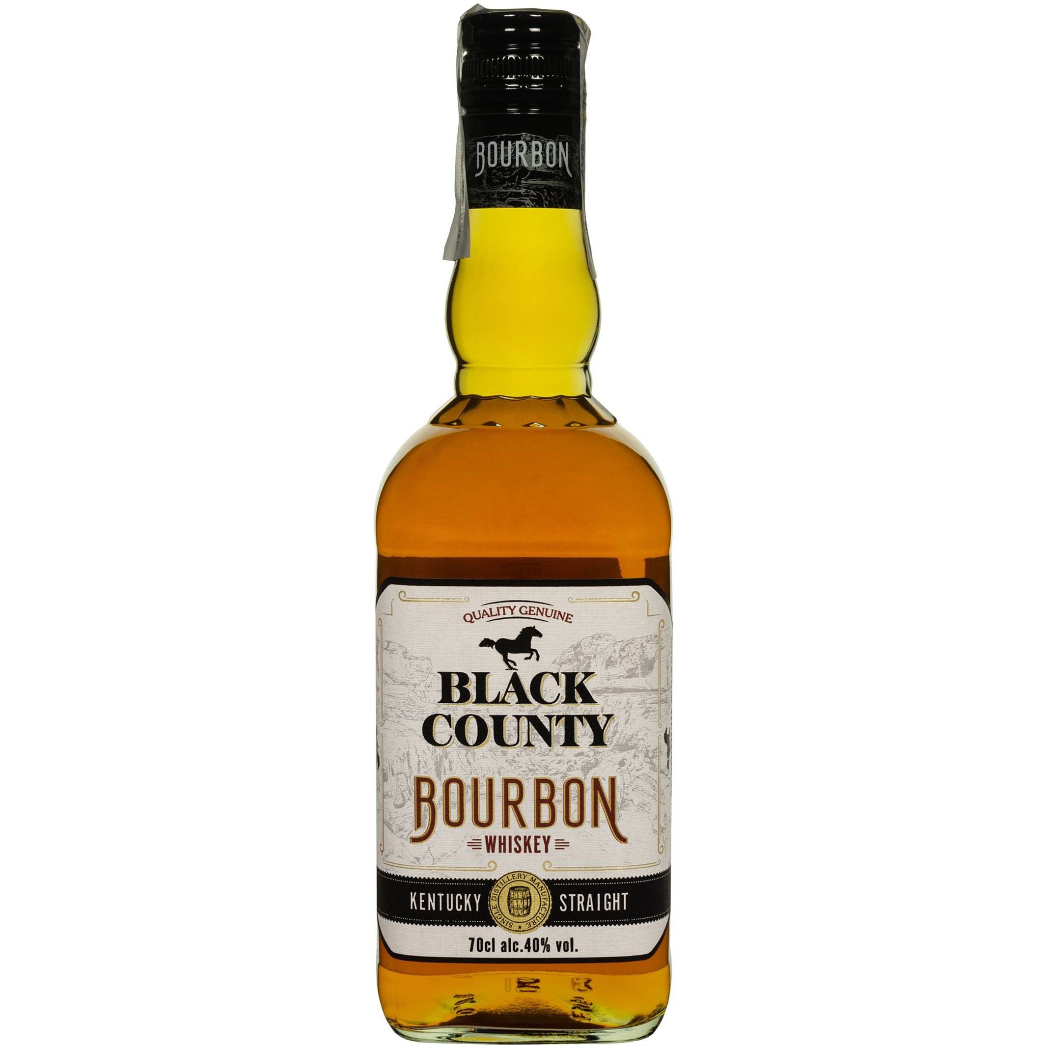 Бурбон Black County Kentucky Straight Bourbon, 40%, 0,7 л - фото 1