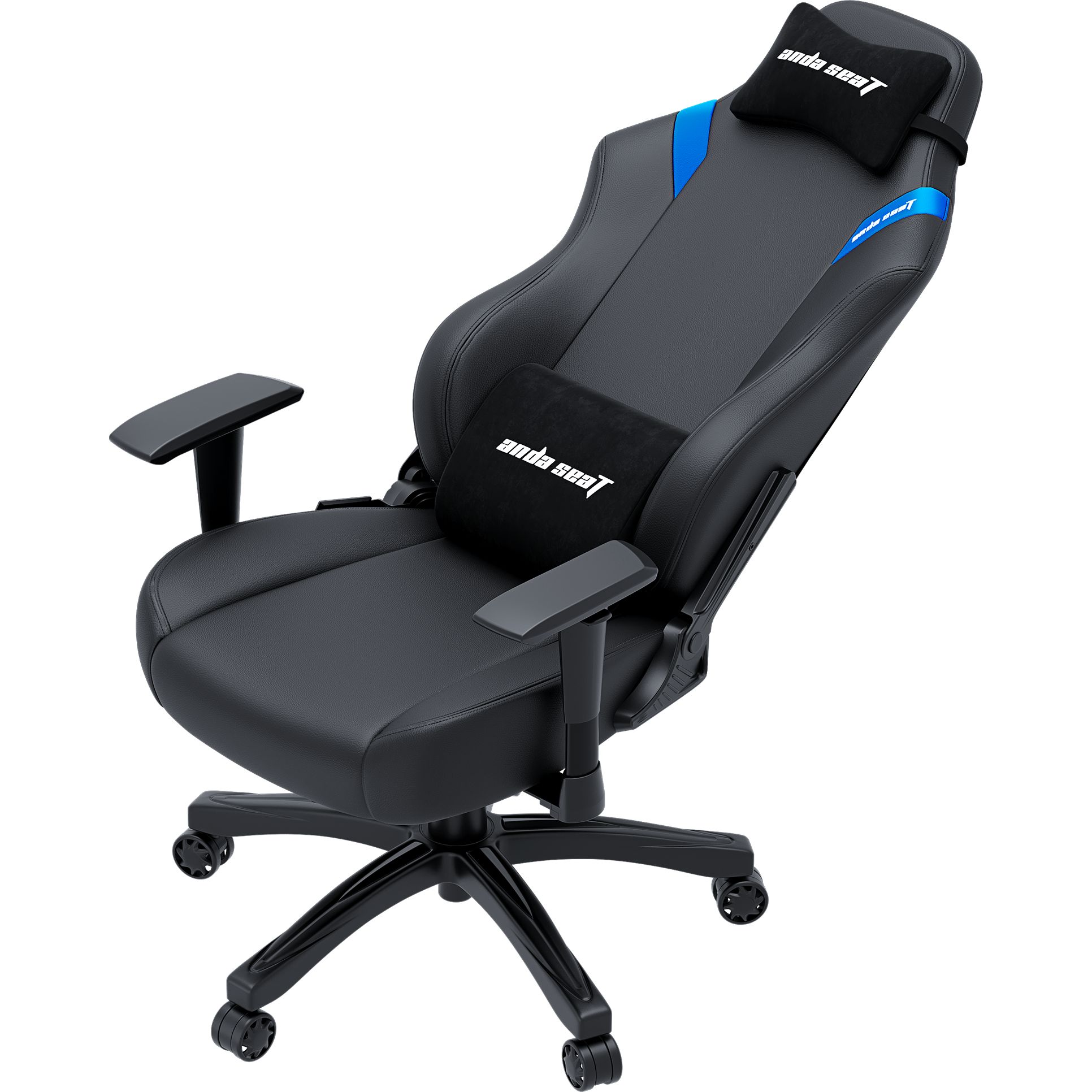 Кресло игровое Anda Seat Luna Size L Black/Blue PVC (AD18-44-BS-PV) - фото 4