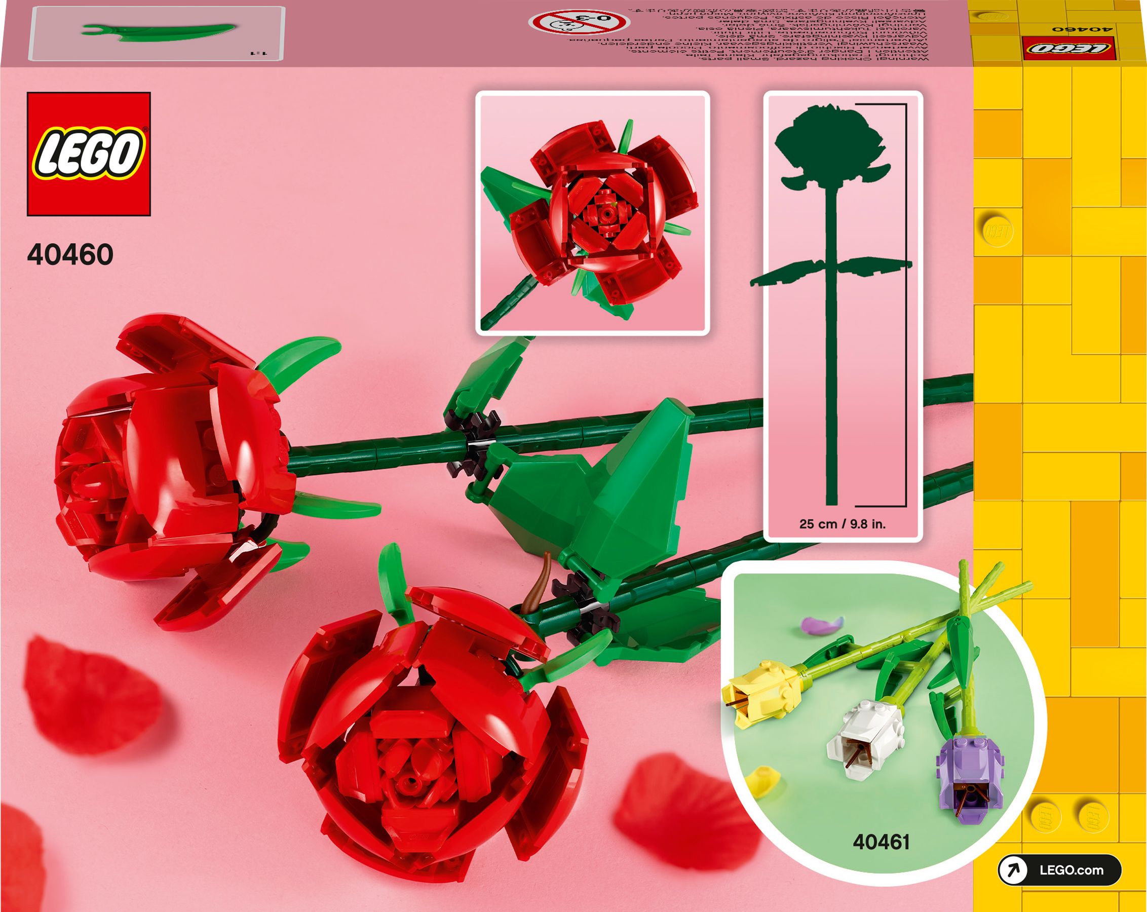 Конструктор LEGO Icons Розы 120 детали (40460) - фото 7