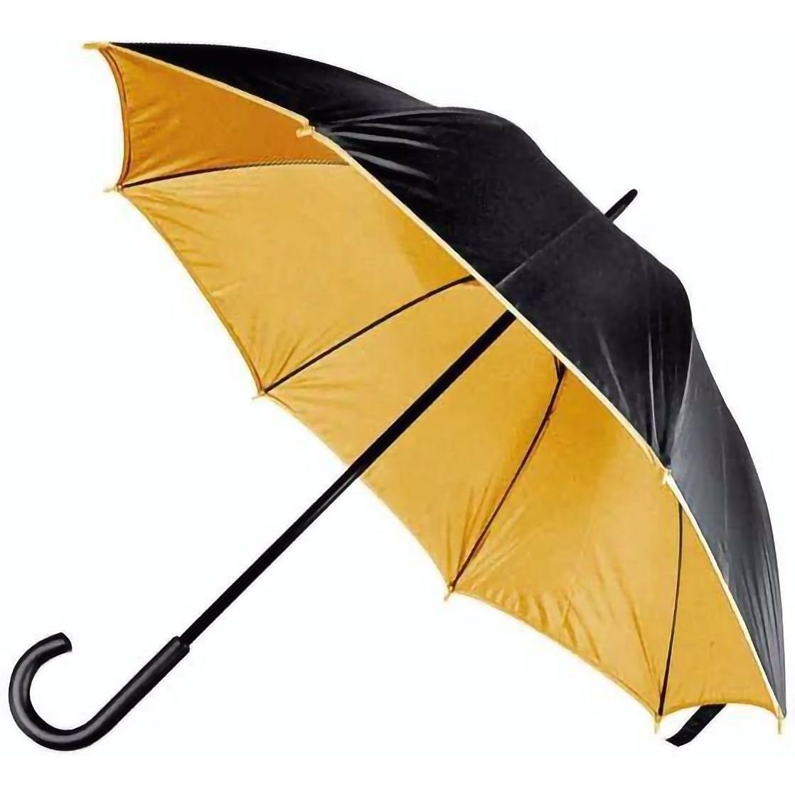 Фото - Зонт Парасолька-тростина Macma, чорний з жовтим (4519798)