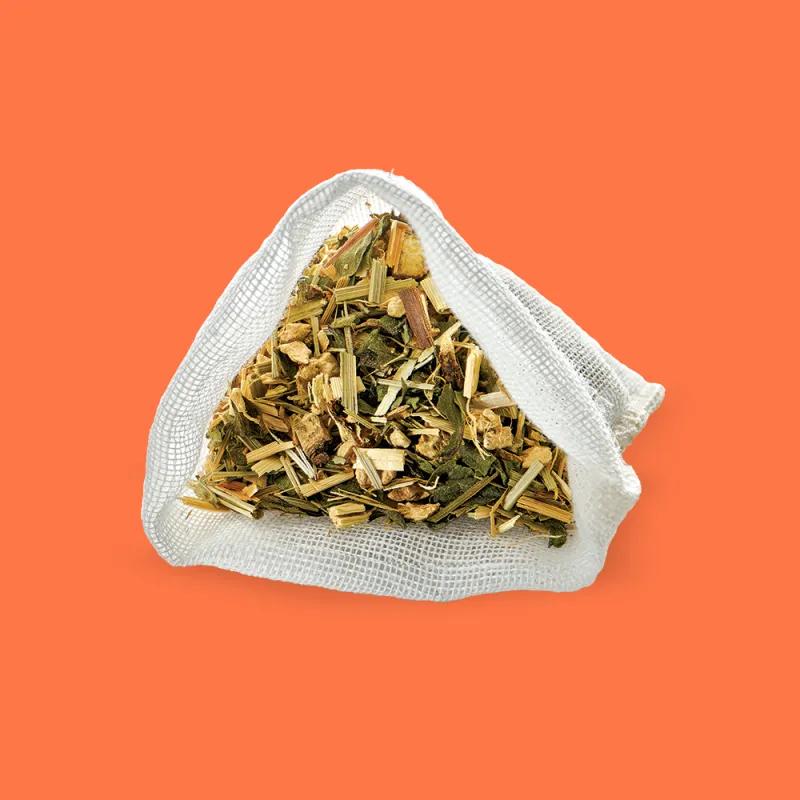 Чай травяной Wital Organic Ginger Lemongrass органический 17 пакетиков 42.5 г - фото 5