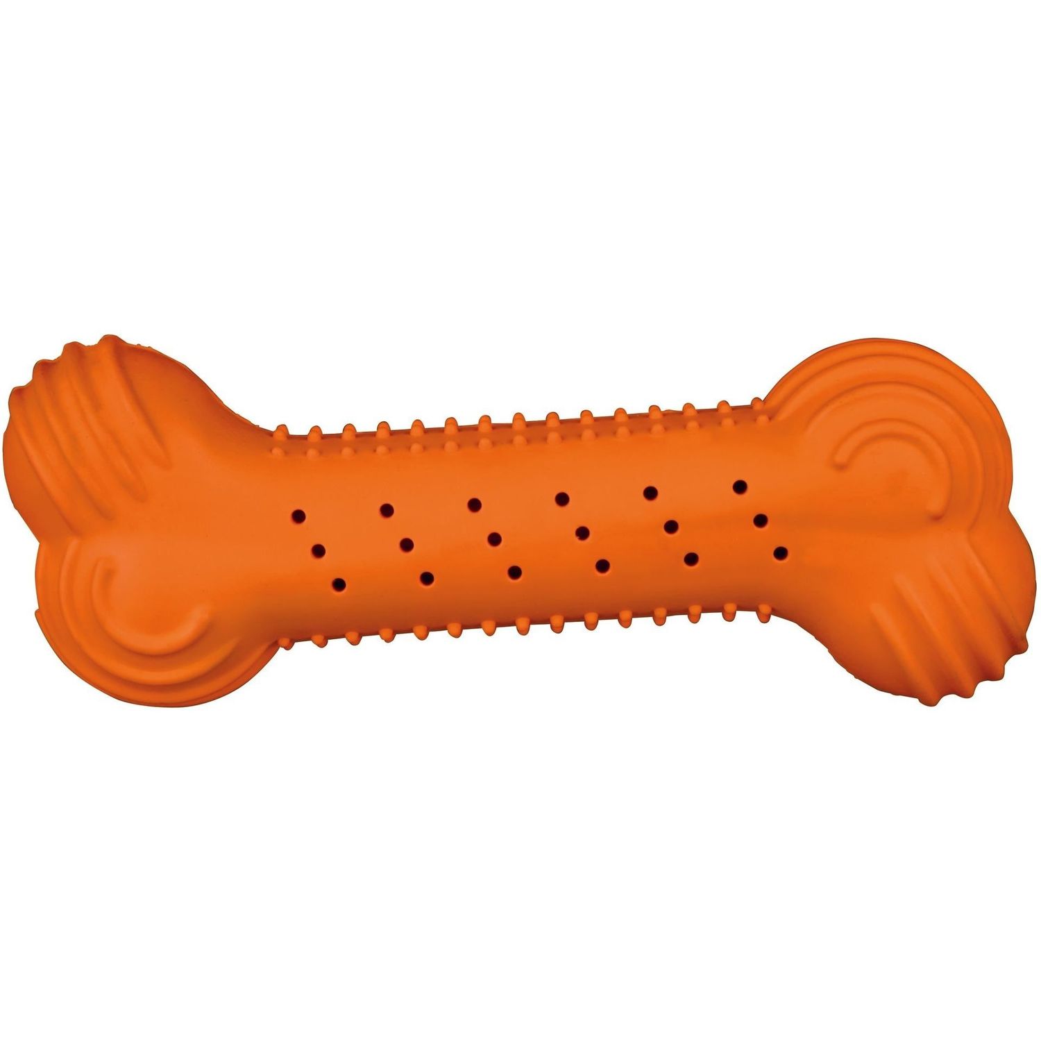 Іграшка для собак Trixie Кістка з шарудящим звуком, 18 см, помаранчева - фото 1