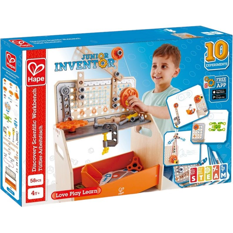 Игровой набор Hape Junior Inventor Научный верстак настольный 58 деталей (E3028) - фото 9