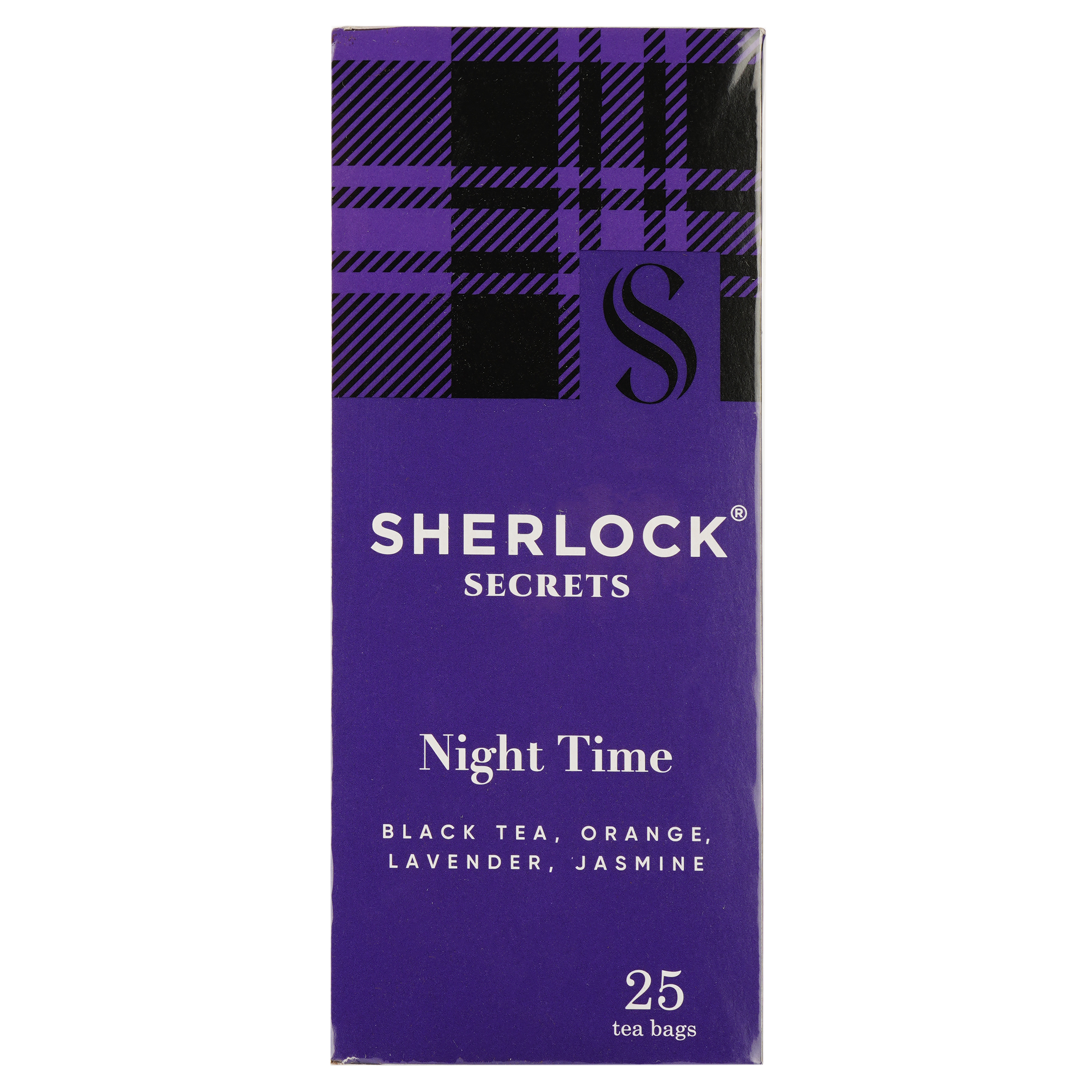 Чай чорний Sherlock Secrets Night Time, з цедрою апельсина, квітами лаванди та жасмину, 25 пакетиків (920160) - фото 1