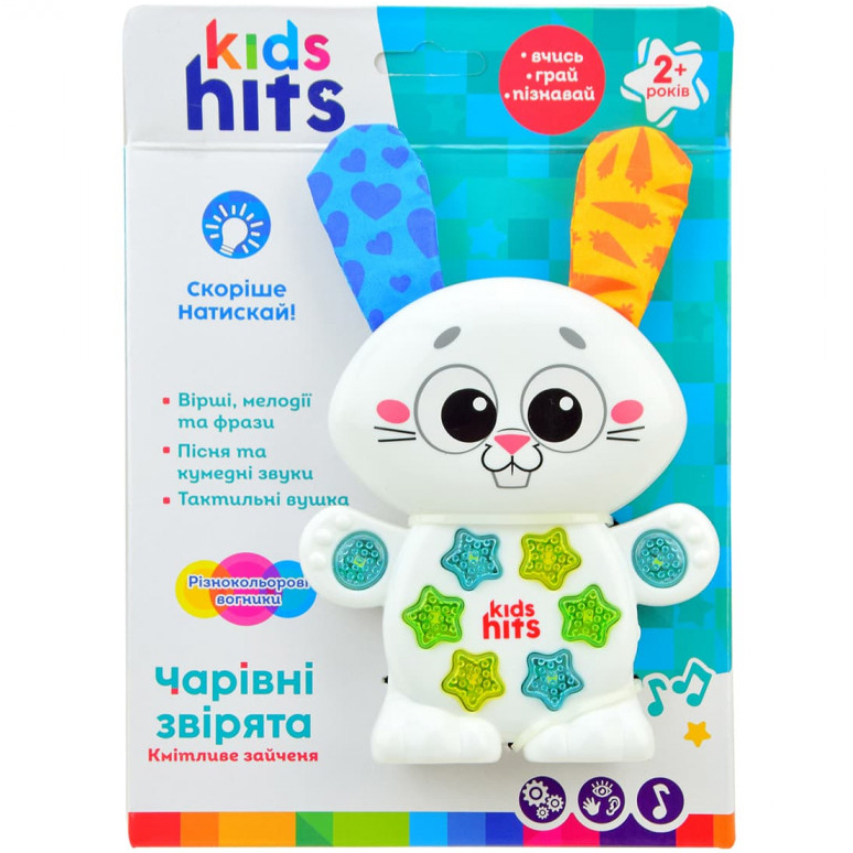 Музыкальная развивающая игрушка Kids Hits Очаровательные зверята Сообразительный Зайчонок (KH09/003) - фото 2