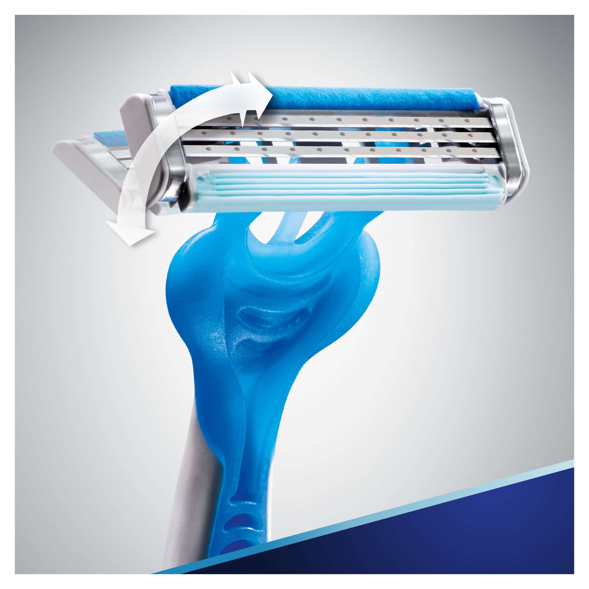 Одноразові станки для гоління Gillette Blue 3 Cool, чоловічі, 6 шт. - фото 5