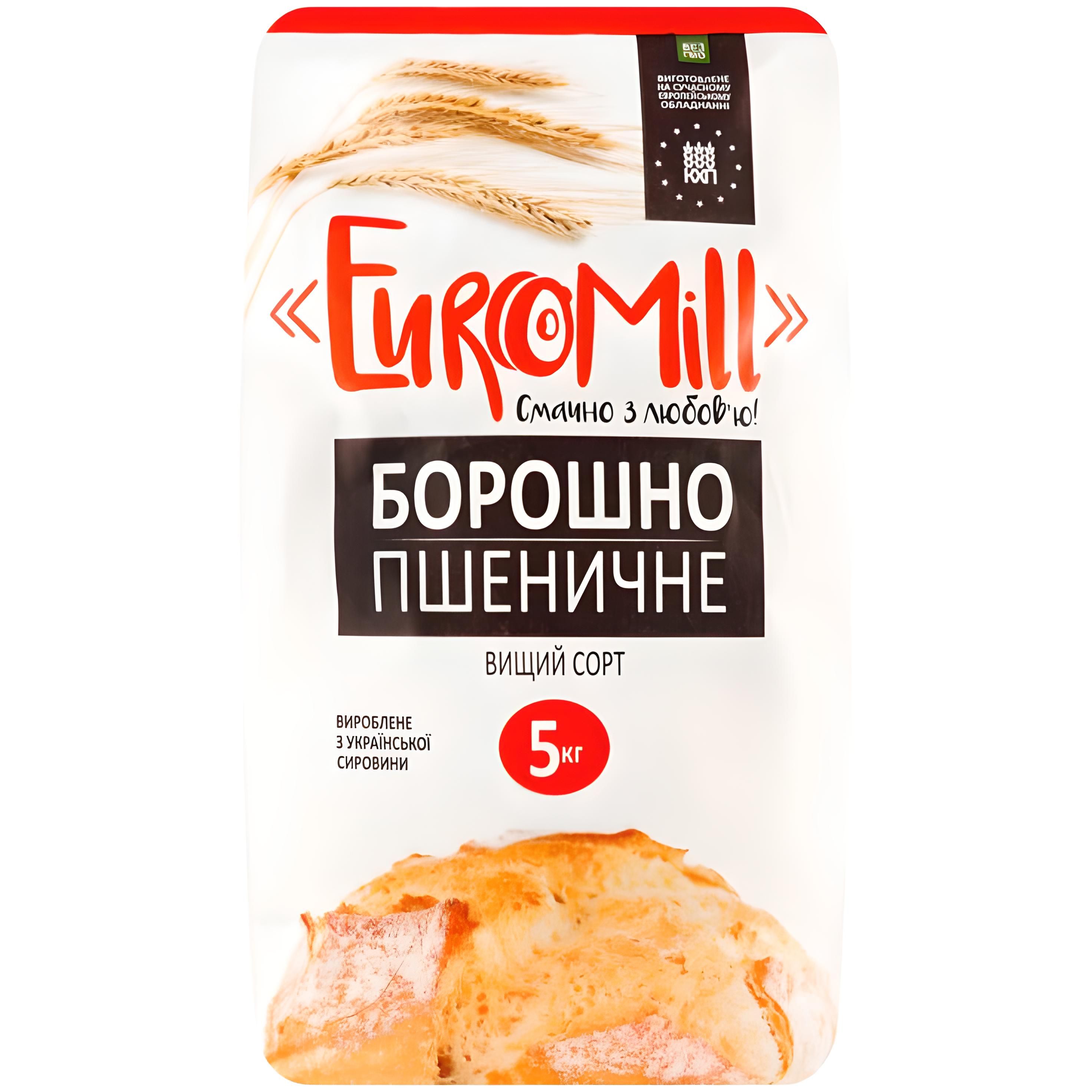 Борошно пшеничне EuroMill вищий сорт 5 кг (903674) - фото 1