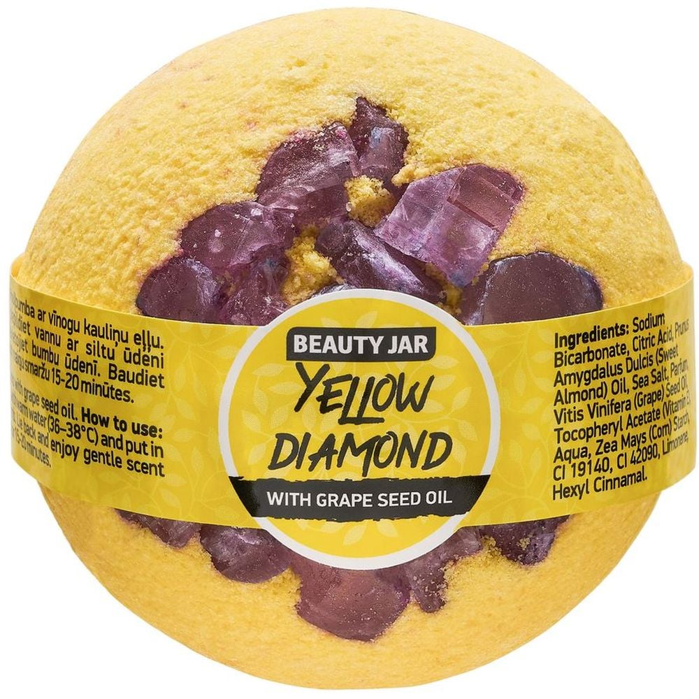 Бомбочка для ванны Beauty Jar Yellow Diamond 150 г - фото 1