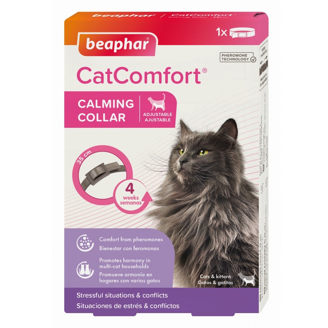 Фото - Прочее для котов и кошек Beaphar Заспокійливий нашийник  CatComfort з феромонами для котів, 35 см 