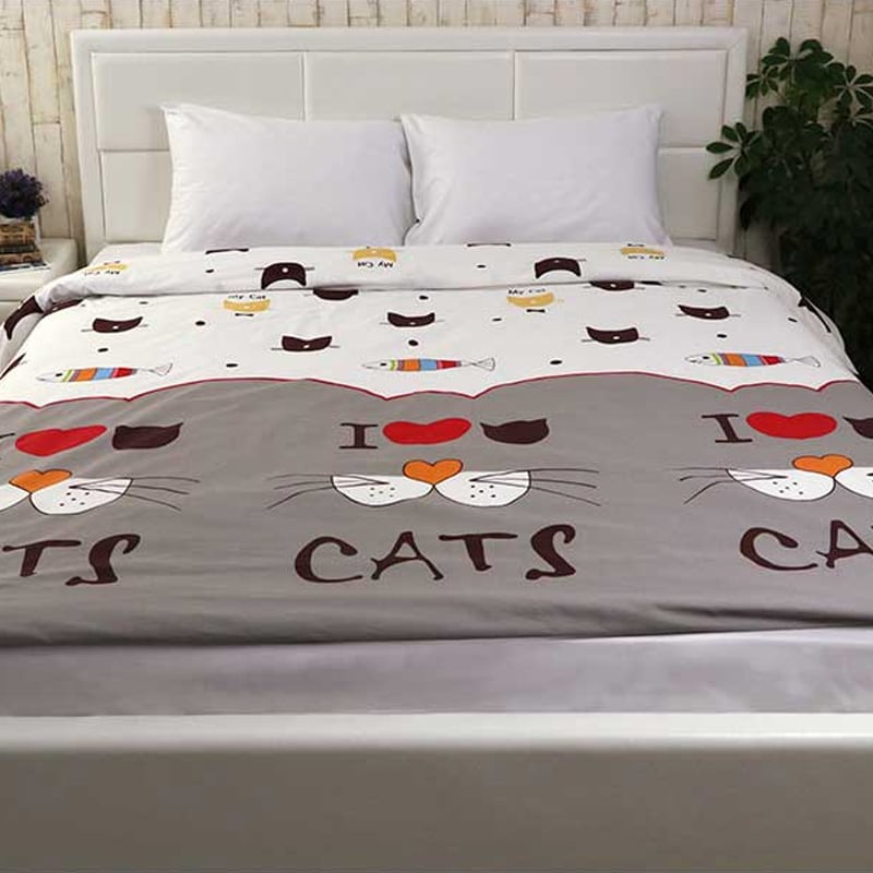 Комплект постельного белья Руно Му Cаt, семейный, сатин набивной, комбинированный (6.137К_My cat) - фото 1