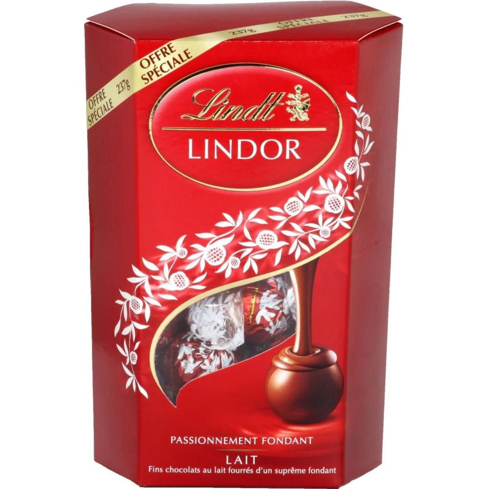 Цукерки Lindt Lindor з молочним шоколадом 237 г - фото 1