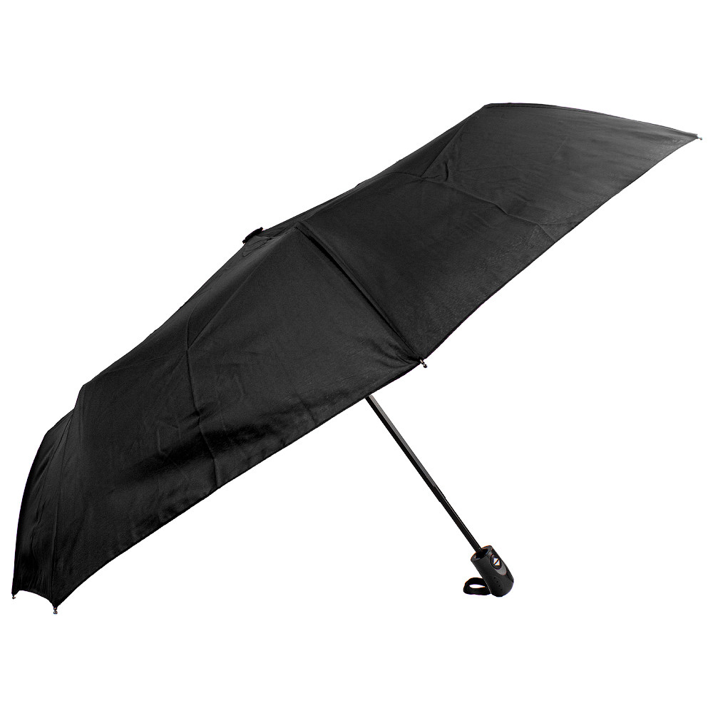 Женский складной зонтик полный автомат Eterno 96 см черный - фото 2
