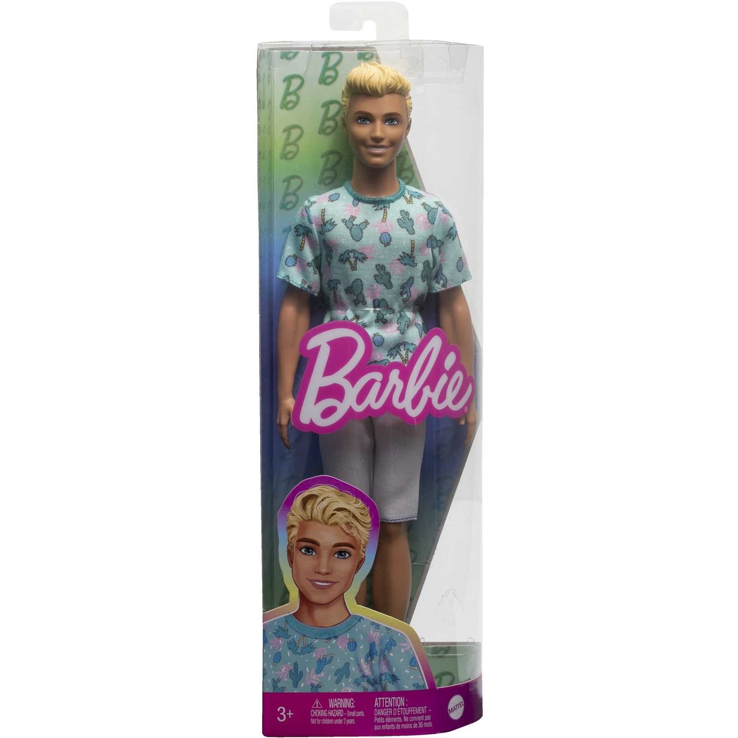 Кукла Barbie Кен Модник в футболке с кактусами, 31,5 см (HJT10) - фото 5