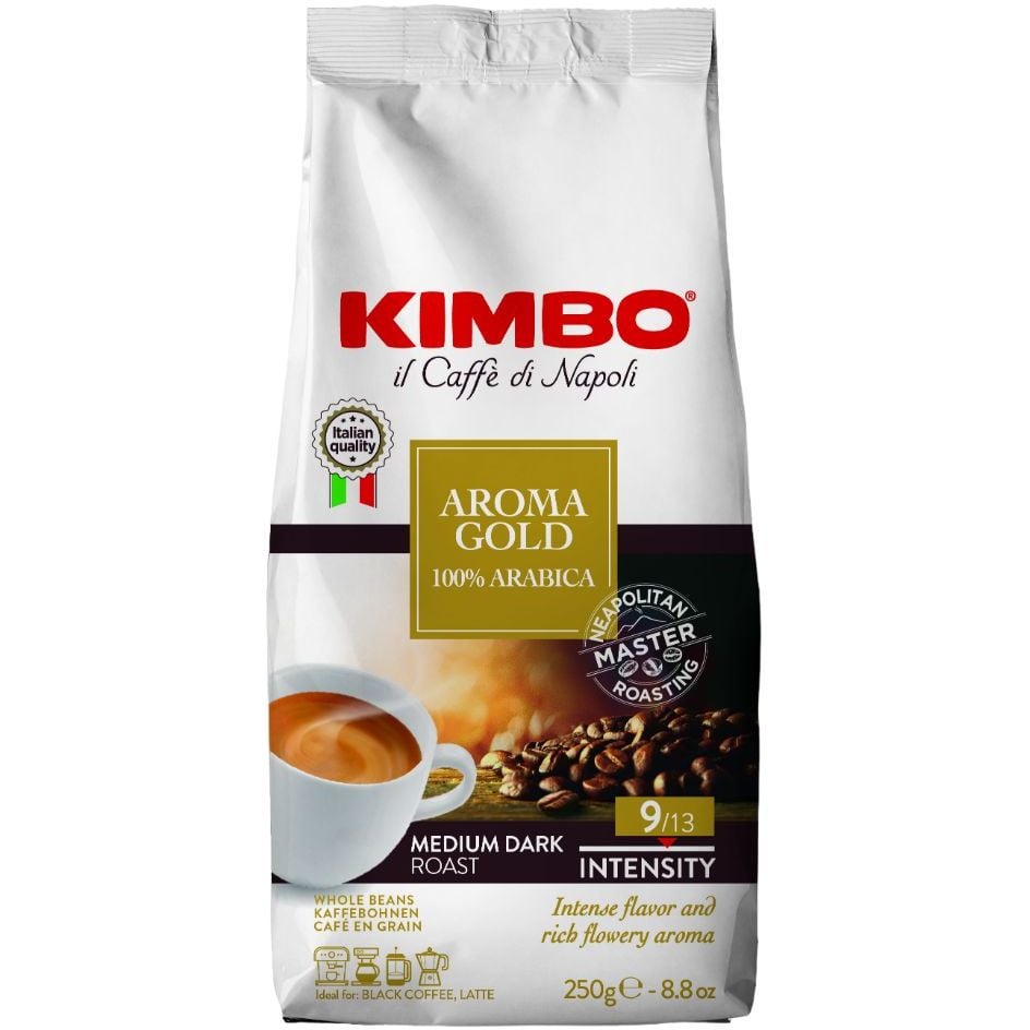 Кофе в зернах Kimbo Aroma Gold, 250 г - фото 1