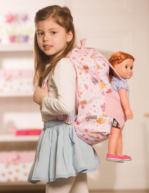 Набір аксесуарів для ляльки Our Generation Рюкзак, рожевий (BD37237Z) - фото 3
