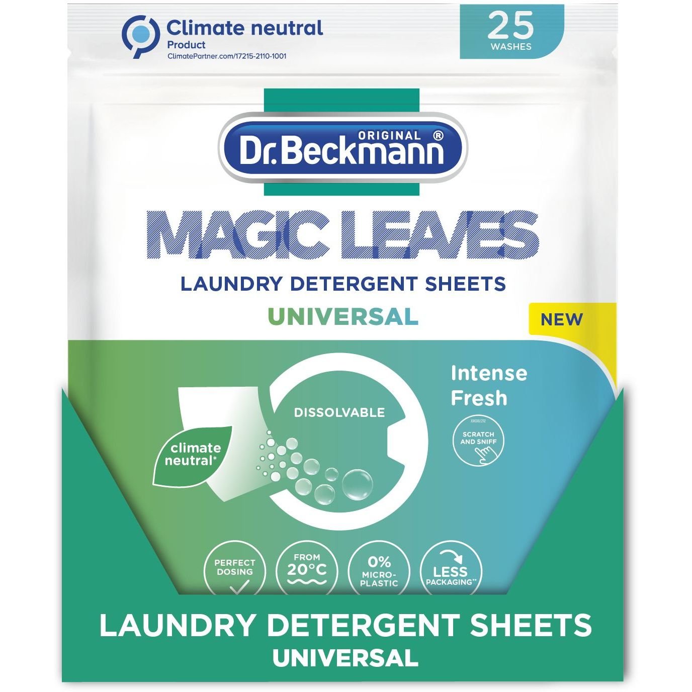 Серветки для прання Dr. Beckmann Magic Leaves Універсальні, 25 шт. - фото 1