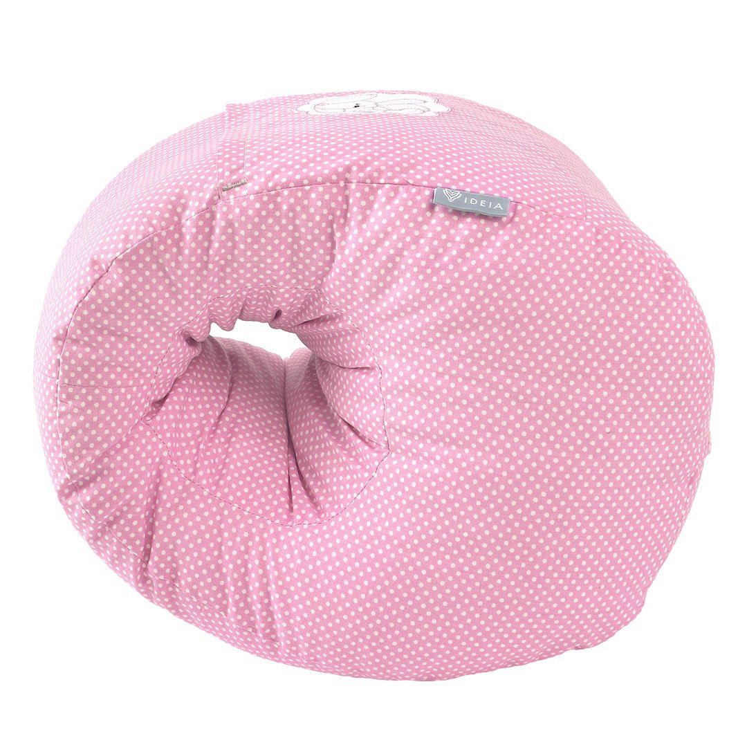 Подушка для кормления Papaella Mini Горошек, 28х30 см, розовый (8-31999) - фото 5