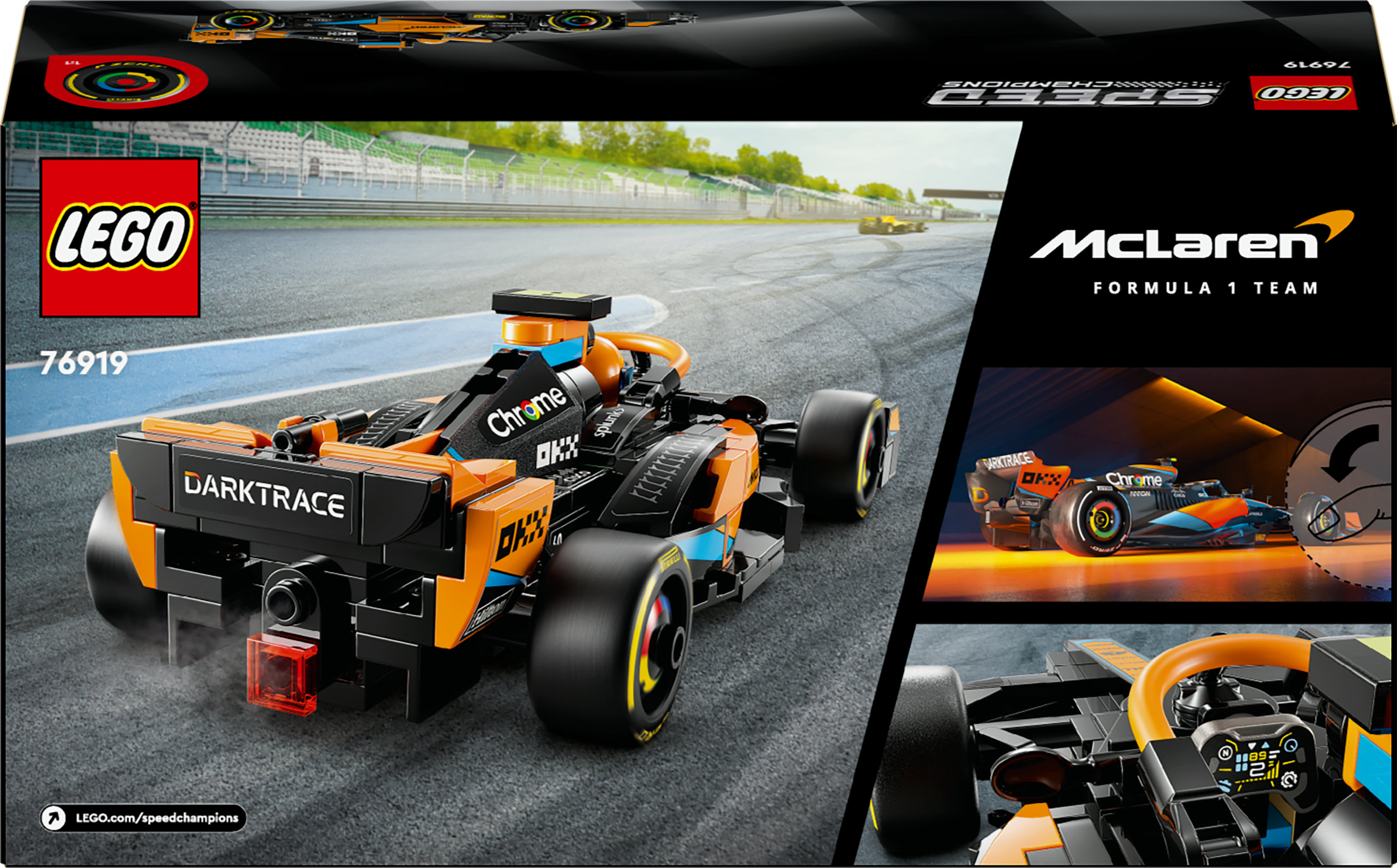 Конструктор LEGO Speed ​​Champions Автомобиль для гонки 2023 McLaren Formula 1, 245 деталей (76919) - фото 9