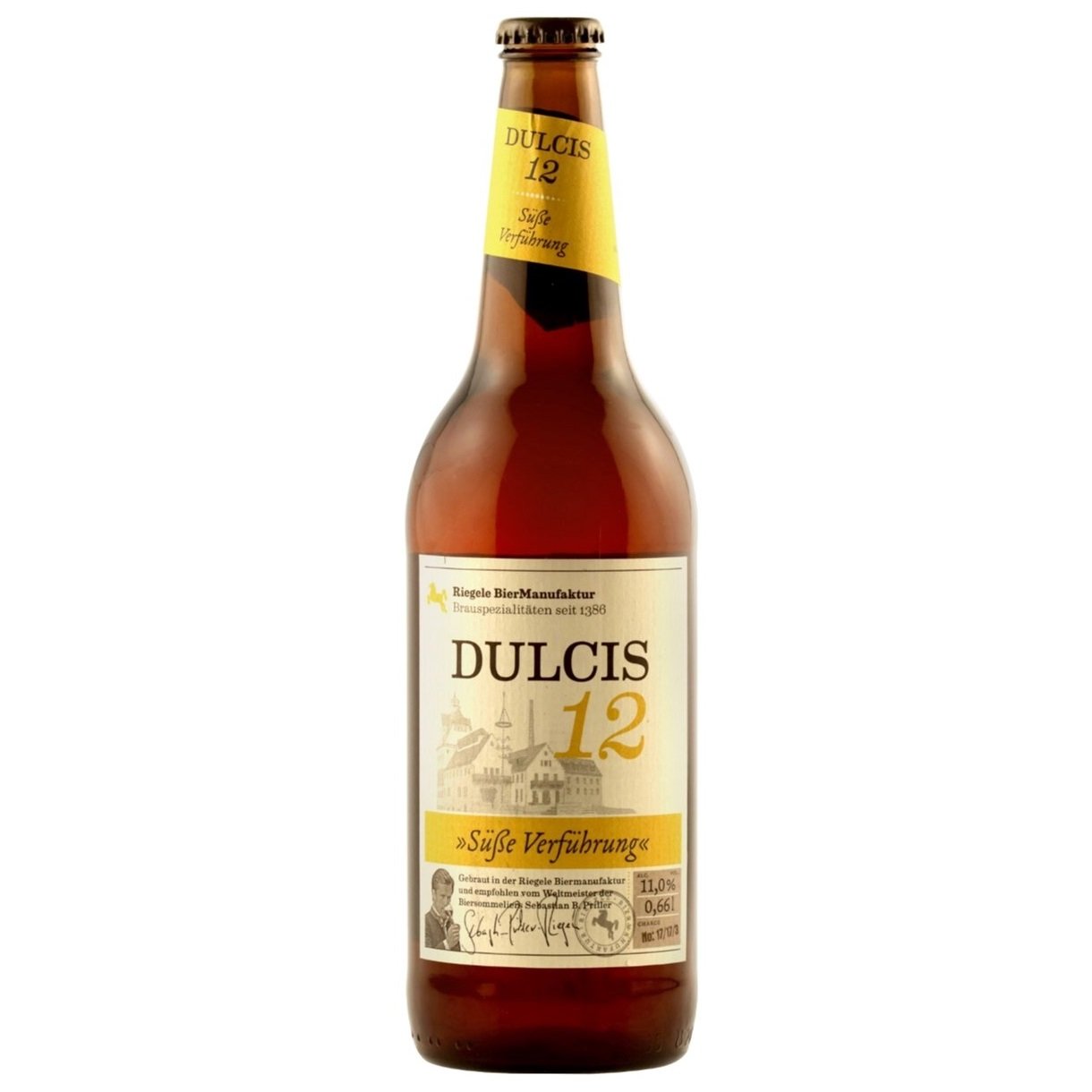 Пиво Riegele Dulcis 12, світле, 11%, 0,66 л (749205) - фото 1