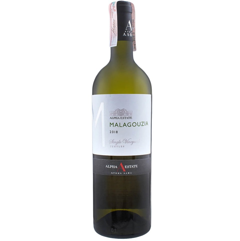 Вино Alpha Estate Malagouzia Turtles Vineyard белое, сухое, 12,5 %, 0,75 л (798105) - фото 1