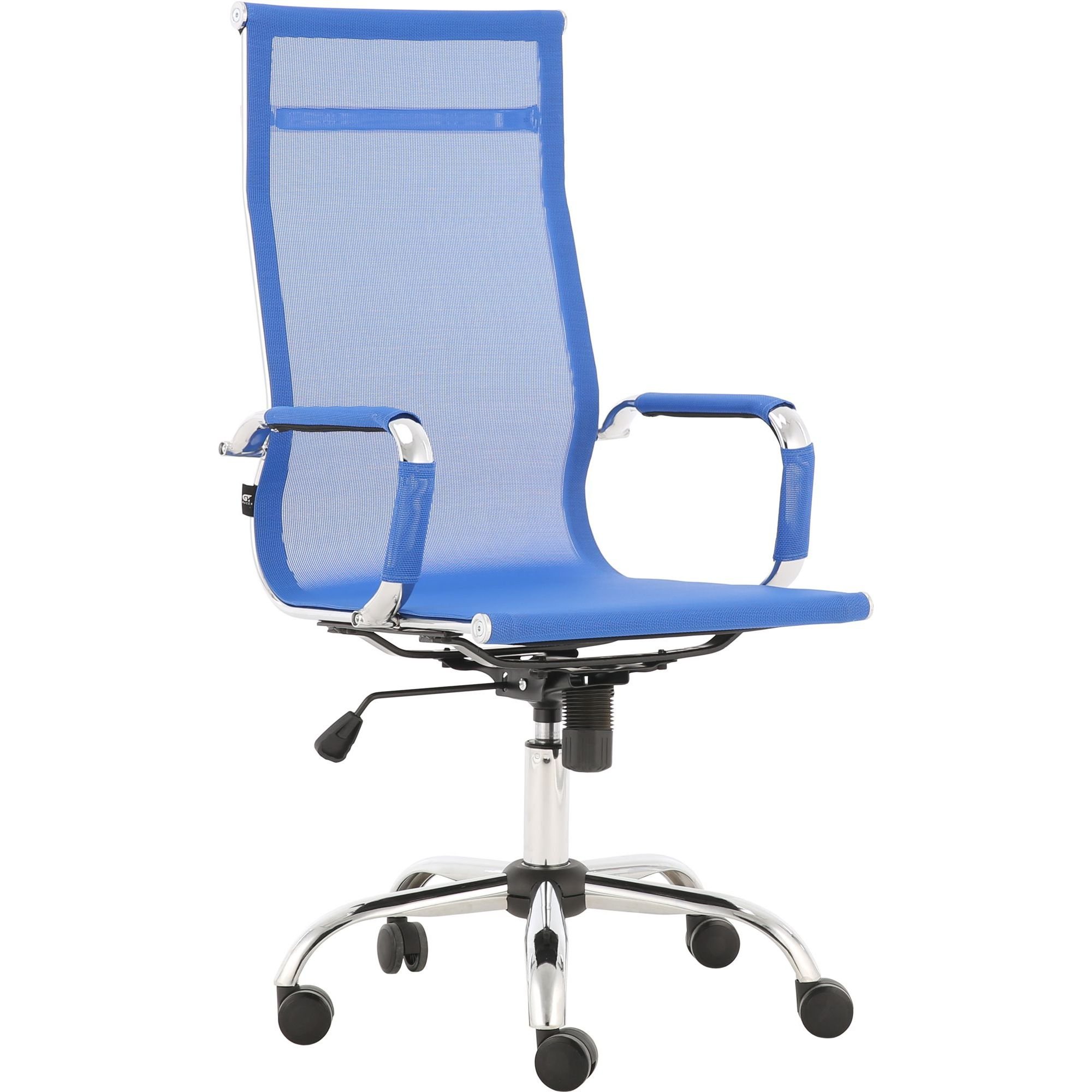 Офисное кресло GT Racer X-2816B Mesh, синее (X-2816B Mesh Blue) - фото 1