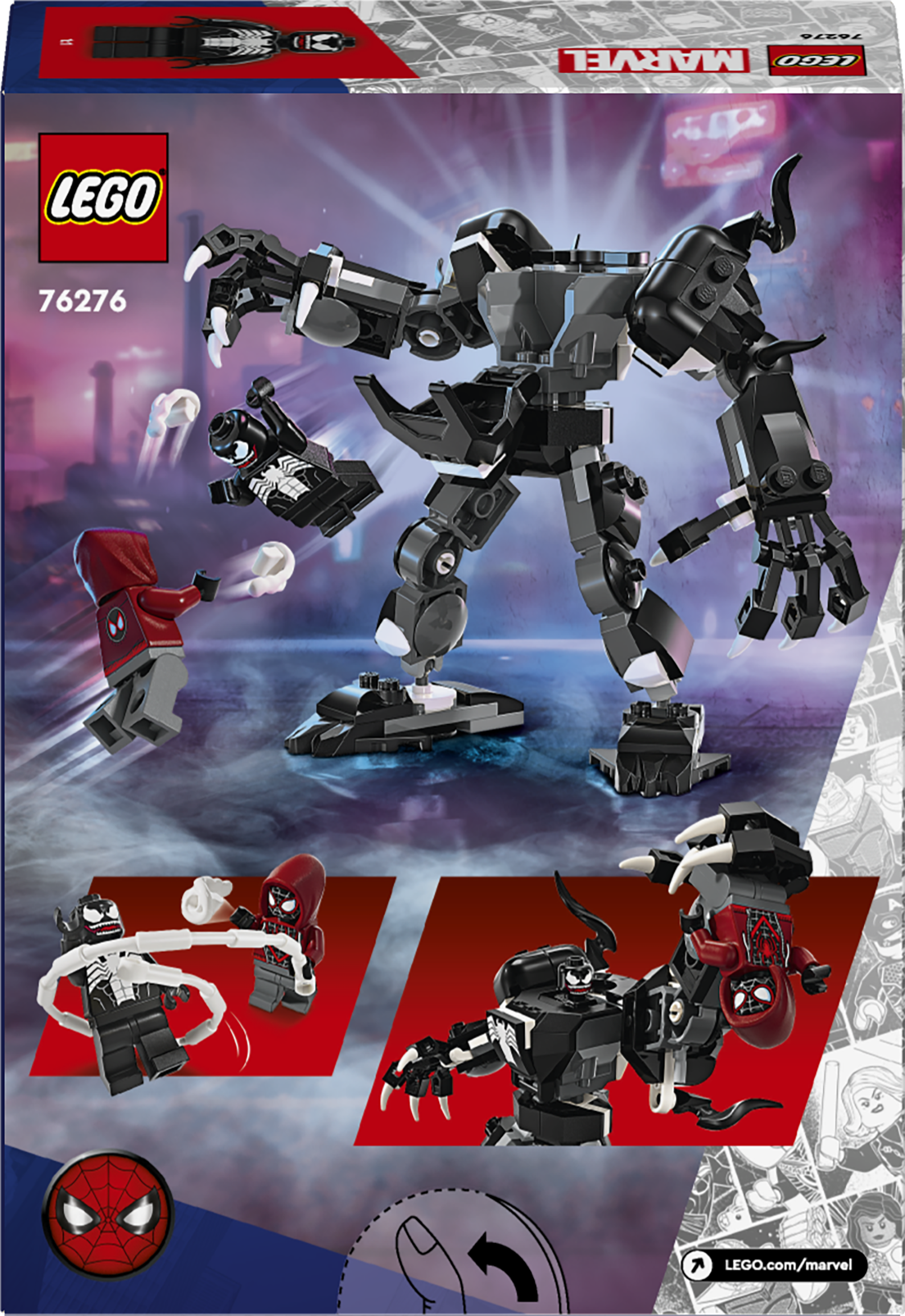 Конструктор LEGO Super Heroes Marvel Робот Венома vs. Майлз Моралез 134 деталі (76276) - фото 9