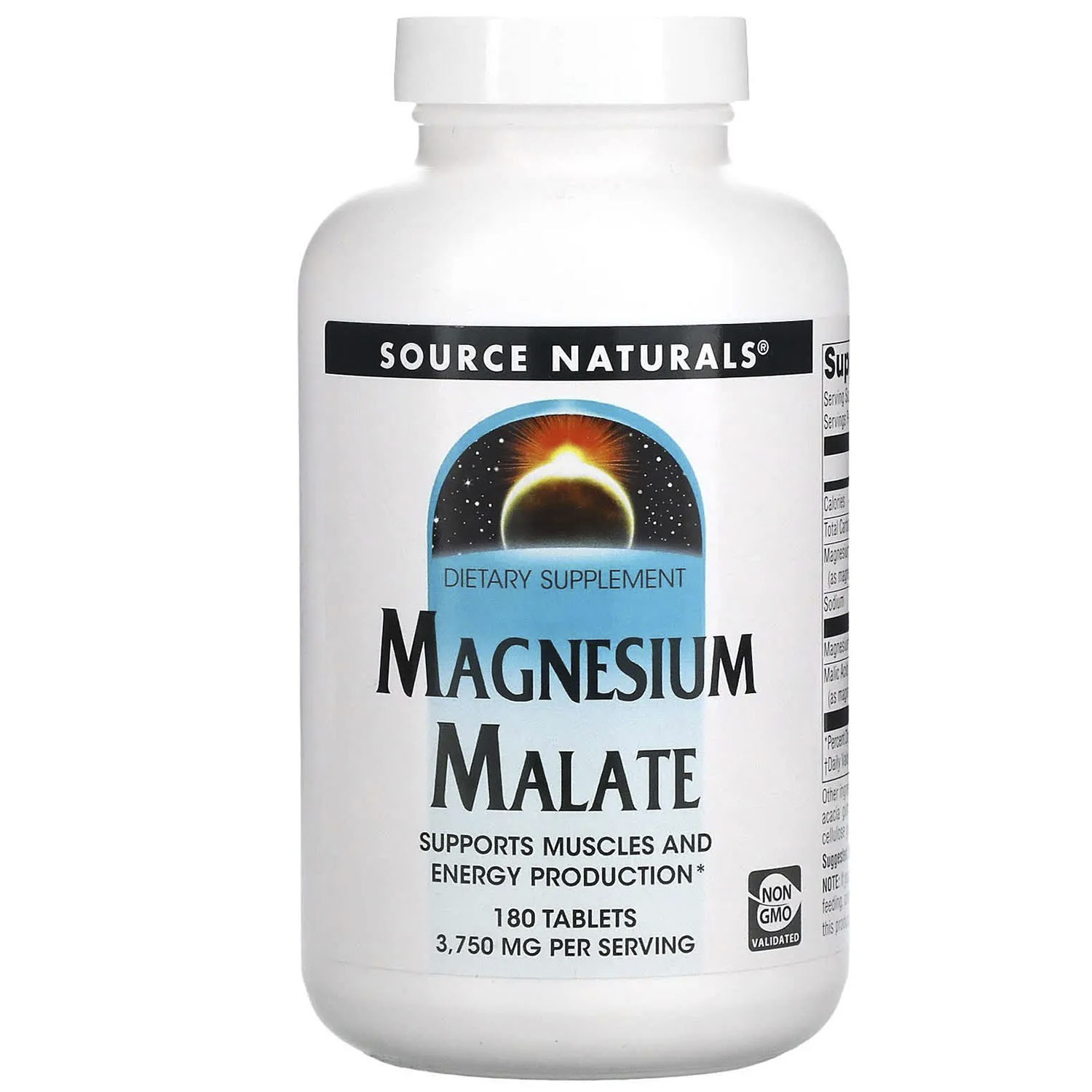 Магний малат Source Naturals Magnesium Malate 1250 мг 180 таблеток - фото 1