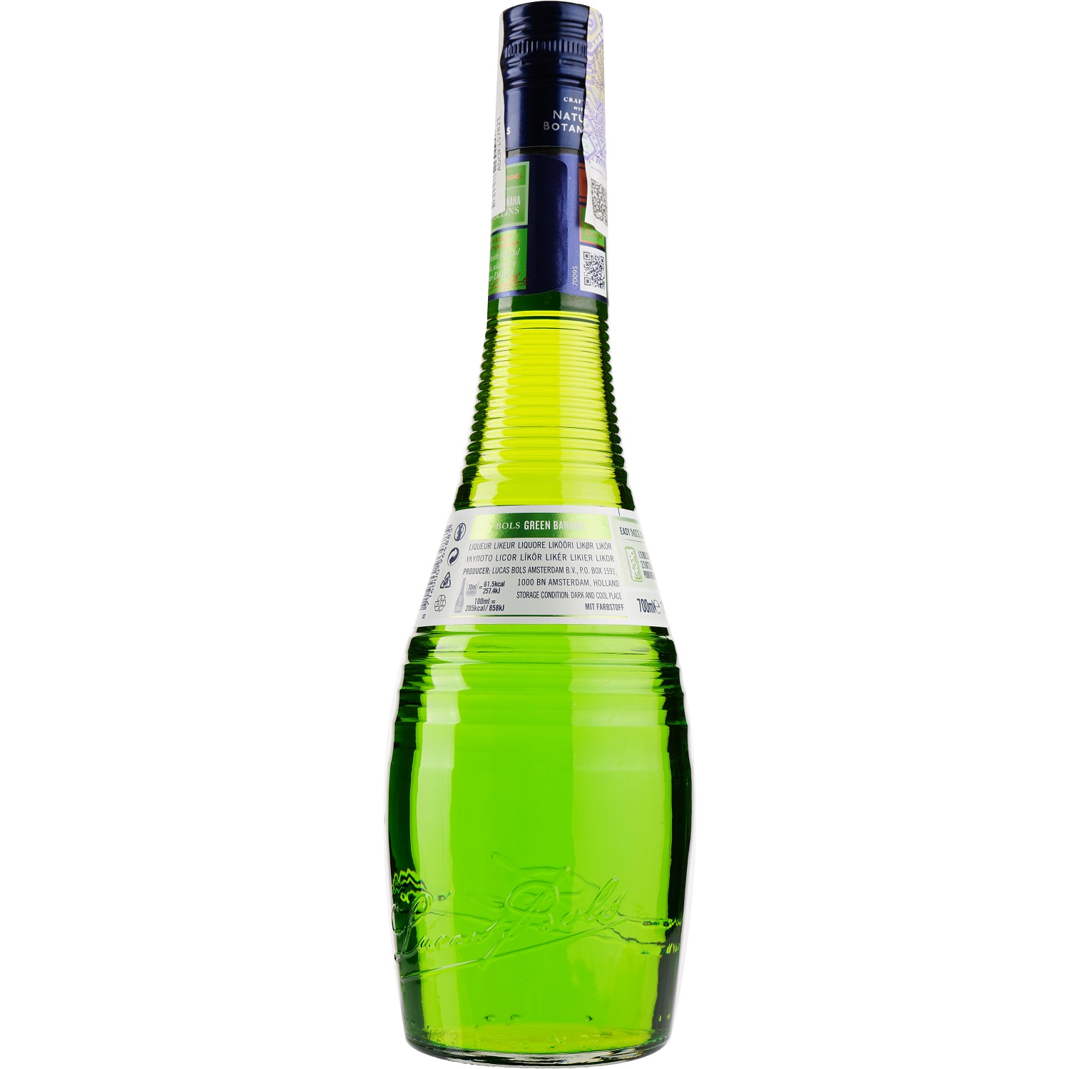 Лікер Bols Green Banana, 17 %, 0,7 л - фото 2