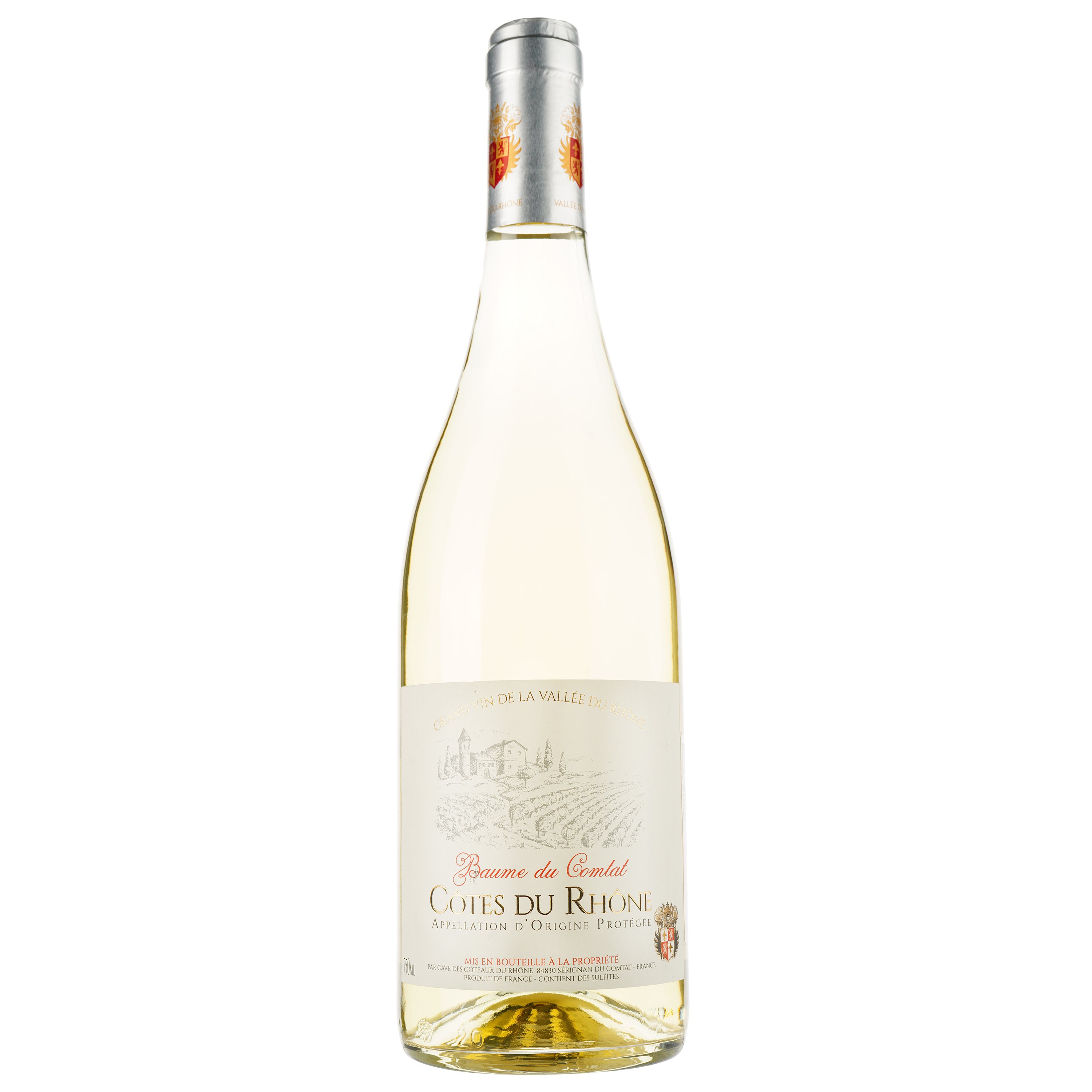 Вино Baume Du Comtat Blanc AOP Cotes du Rhone, белое, сухое, 0,75 л - фото 1