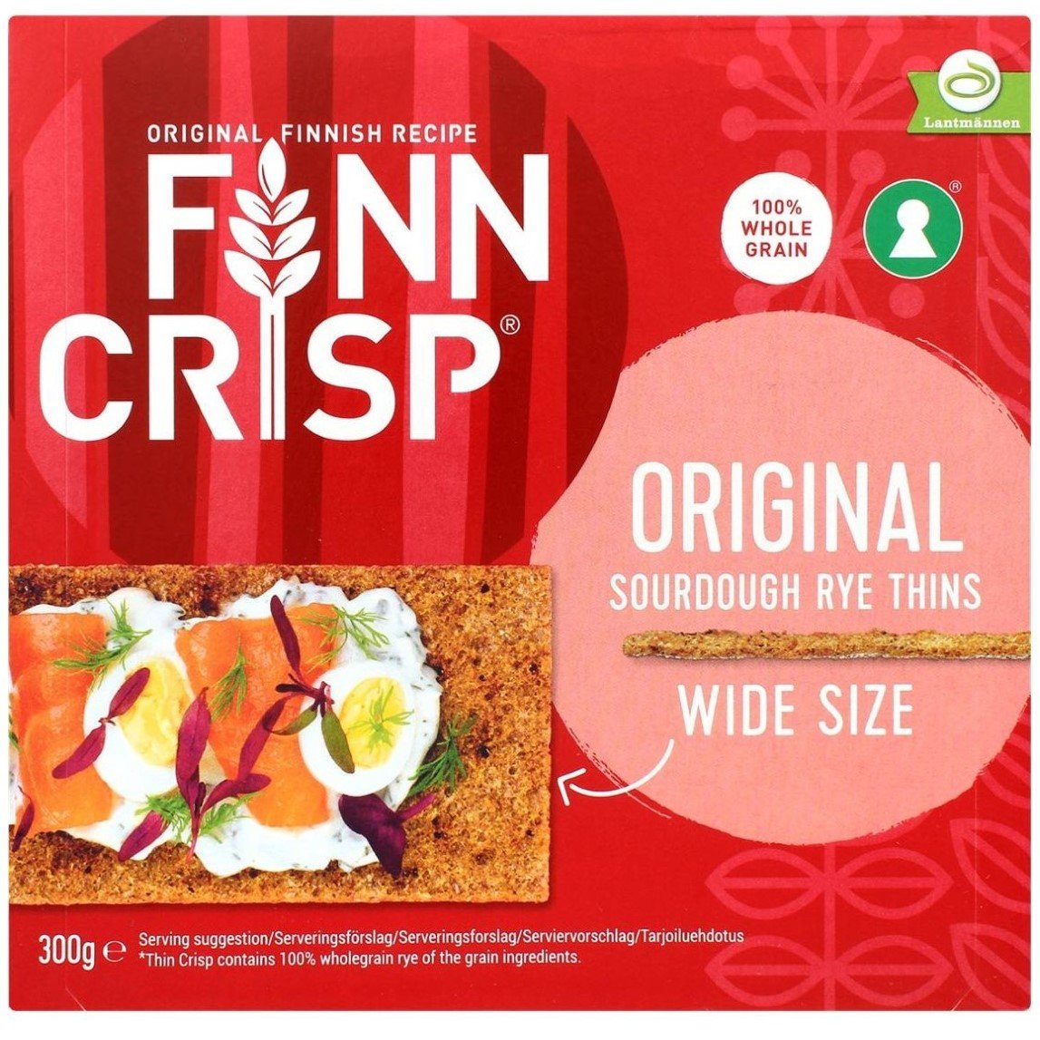 Хлебцы ржаные Finn Crisp Original Taste широкие 300 г (781677) - фото 1